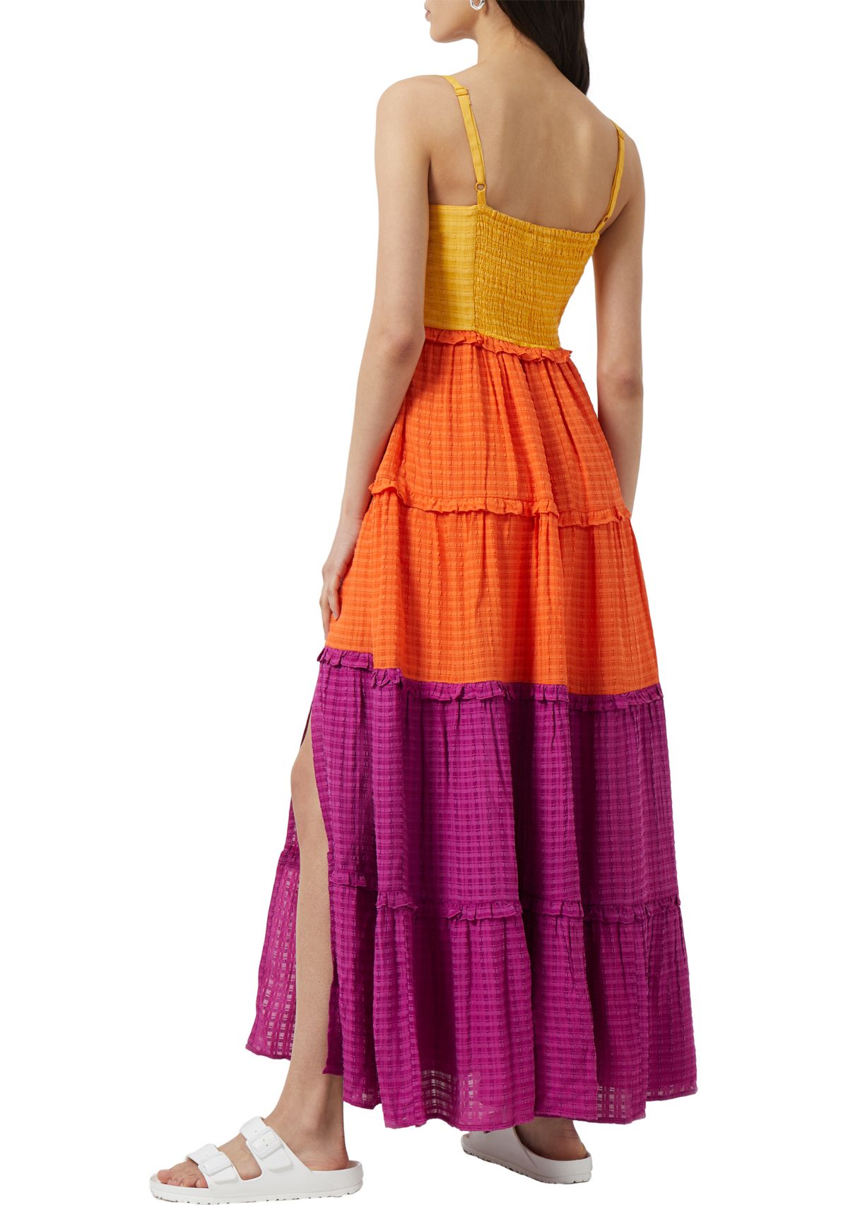 Adira Birch Tiered Maxi Dress