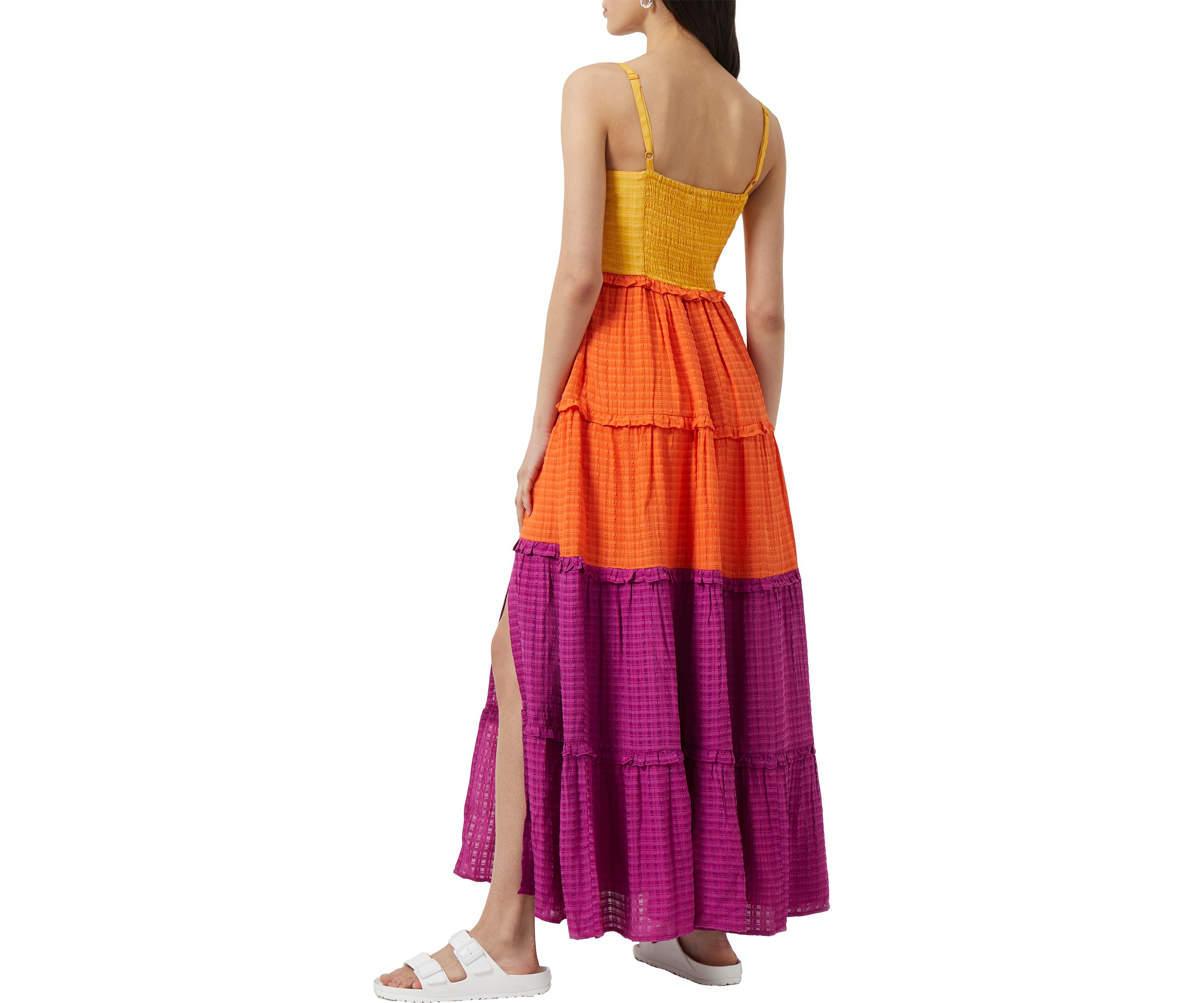 Adira Birch Tiered Maxi Dress
