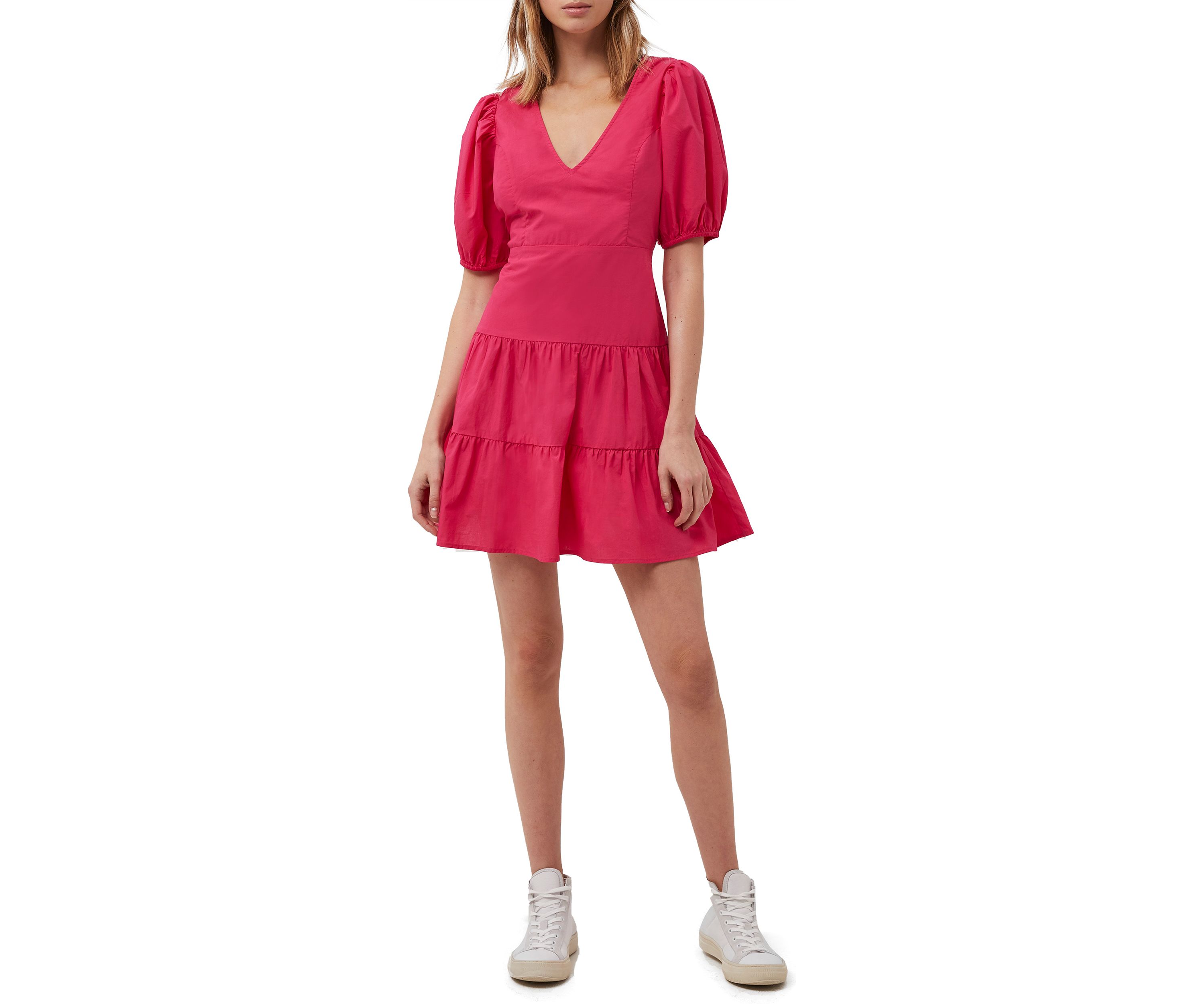 Birch Poplin Puff Sleeve Dress