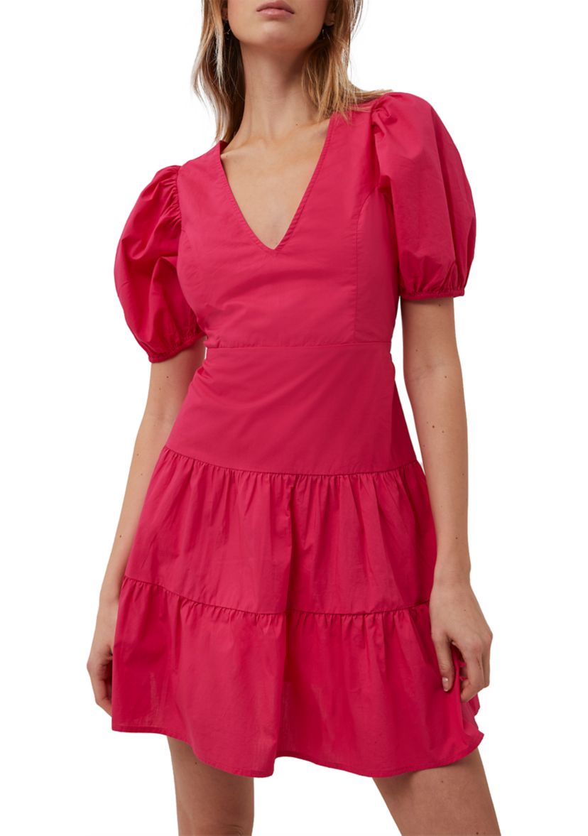 Birch Poplin Puff Sleeve Dress
