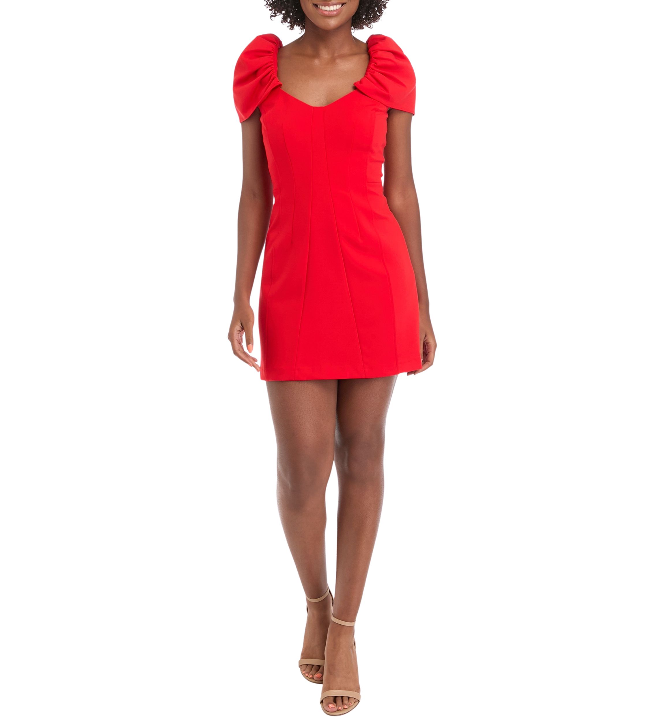 Womens Whisper Gathered Sleeve Dress
