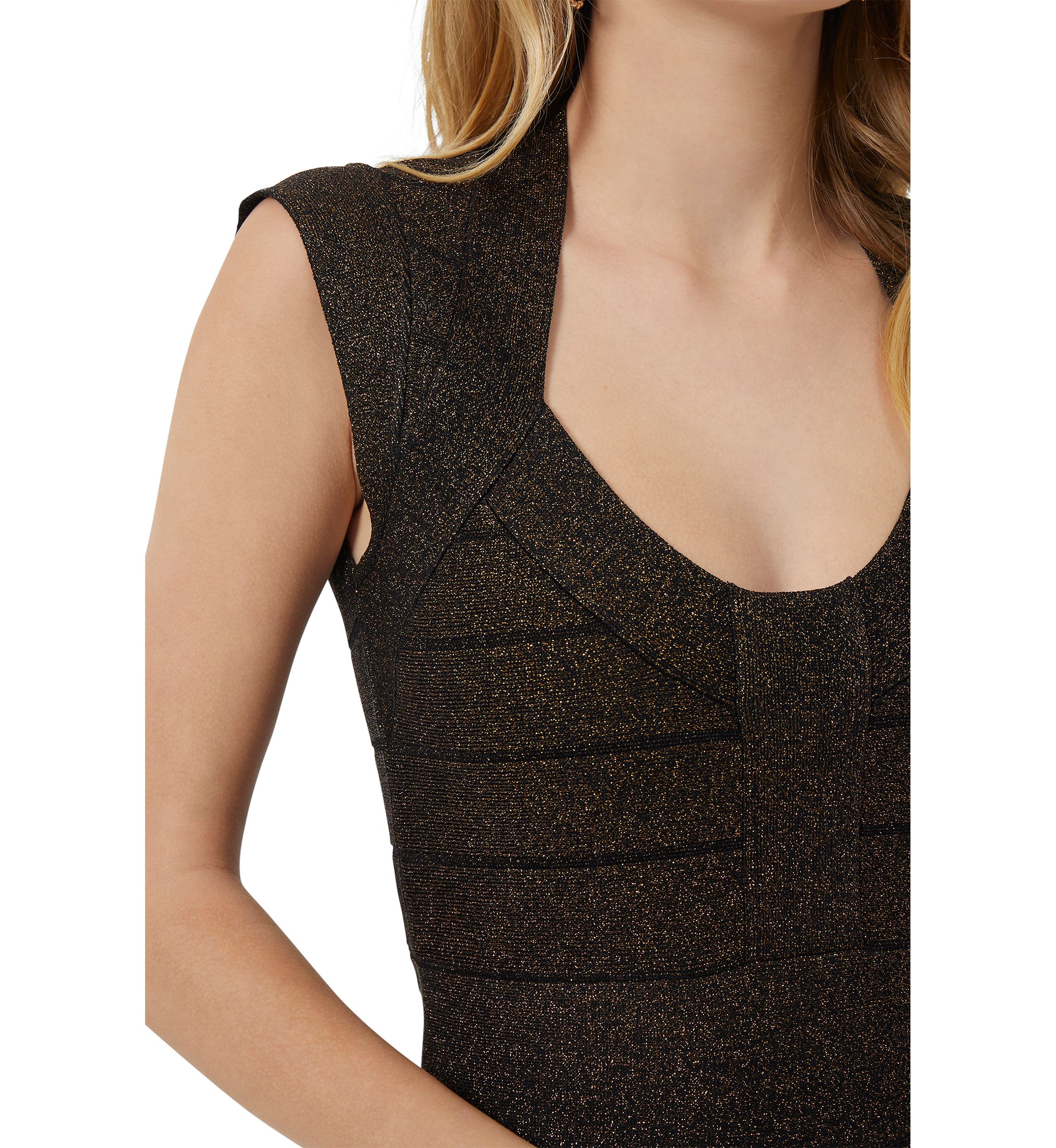 Danni Crepe Lurex Bodycon Dress