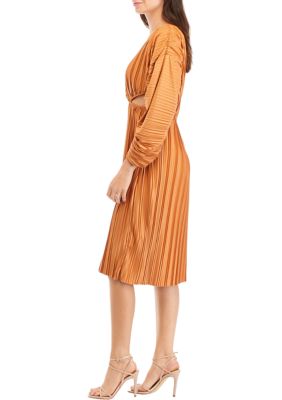 Regi Pleated Cut Out Dress