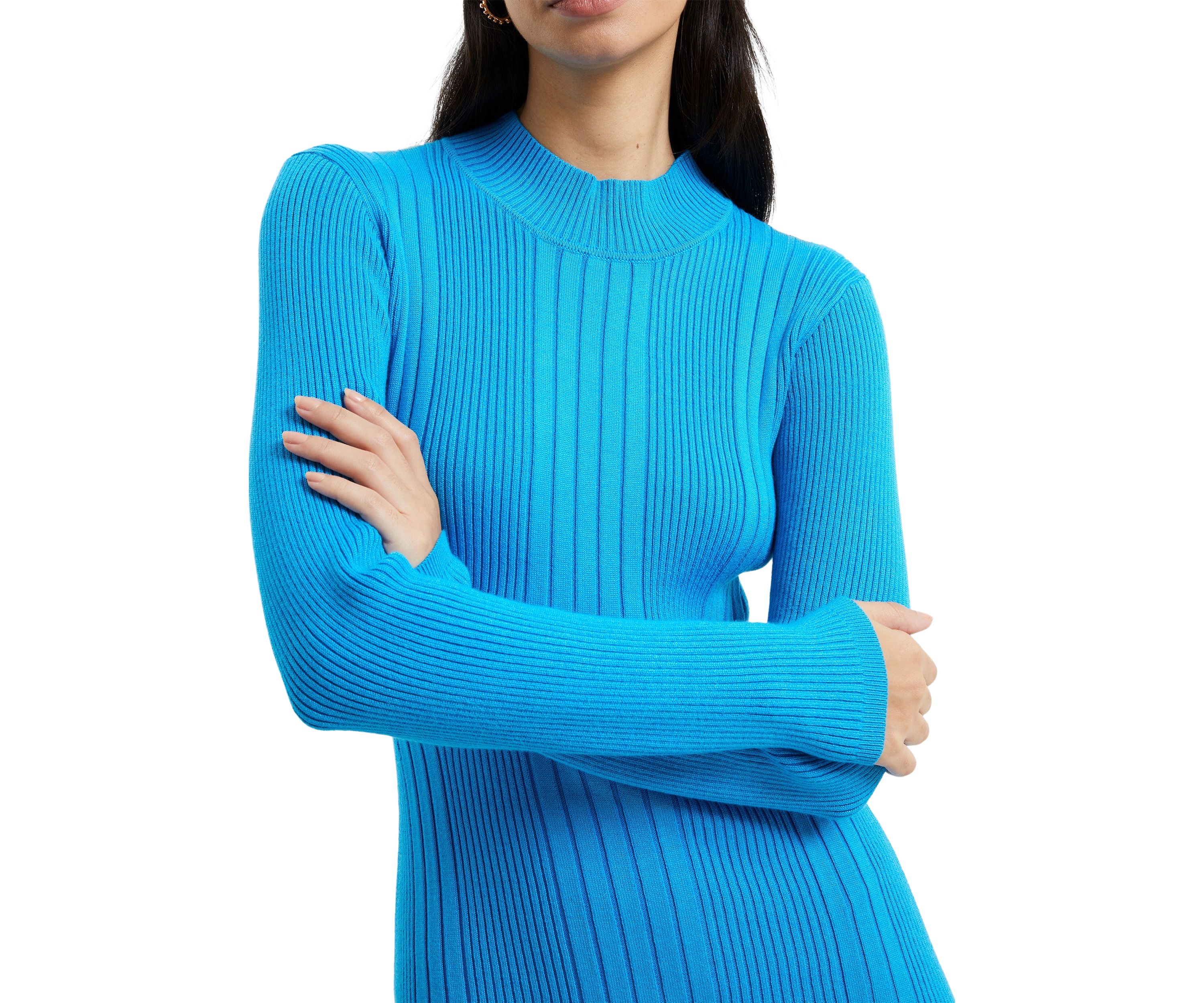 Long Sleeve Ribbed Bodycon Dress