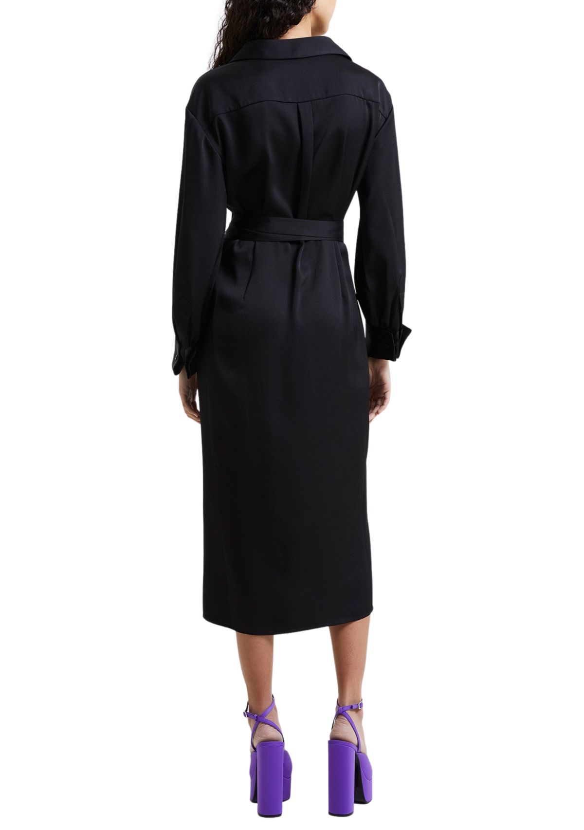 Harlow Satin Crossover Dress 