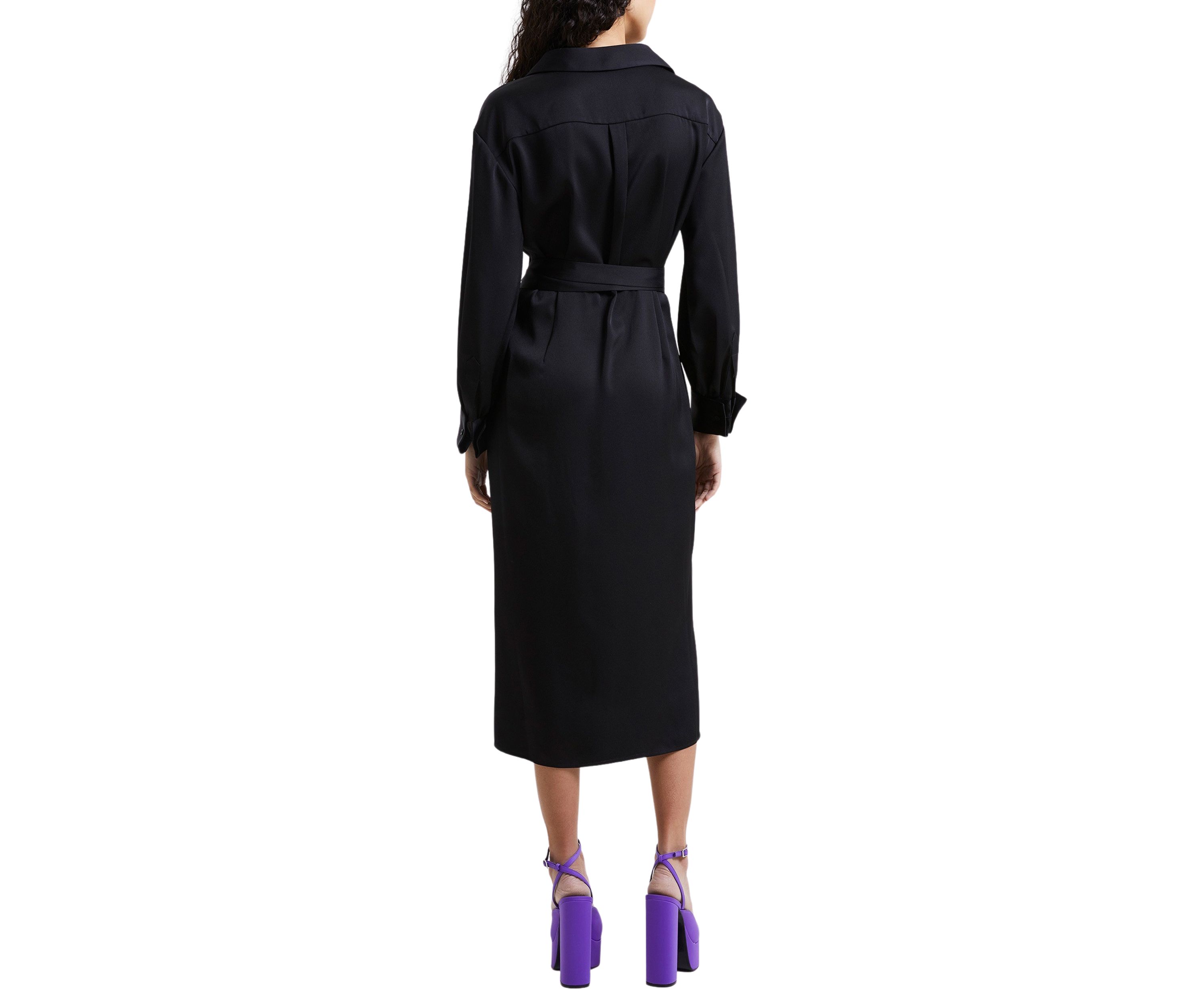 Harlow Satin Crossover Dress 