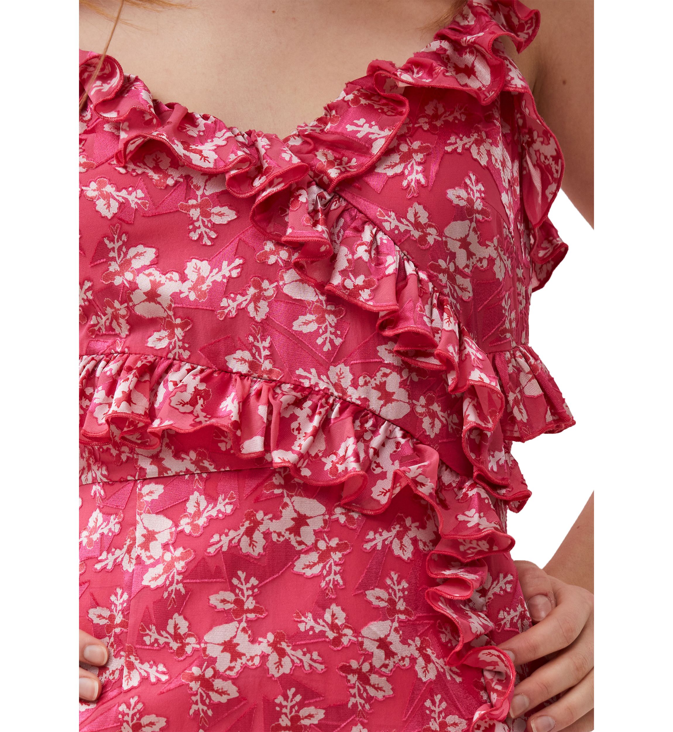 Elianna Burnout Frill Cami Dress