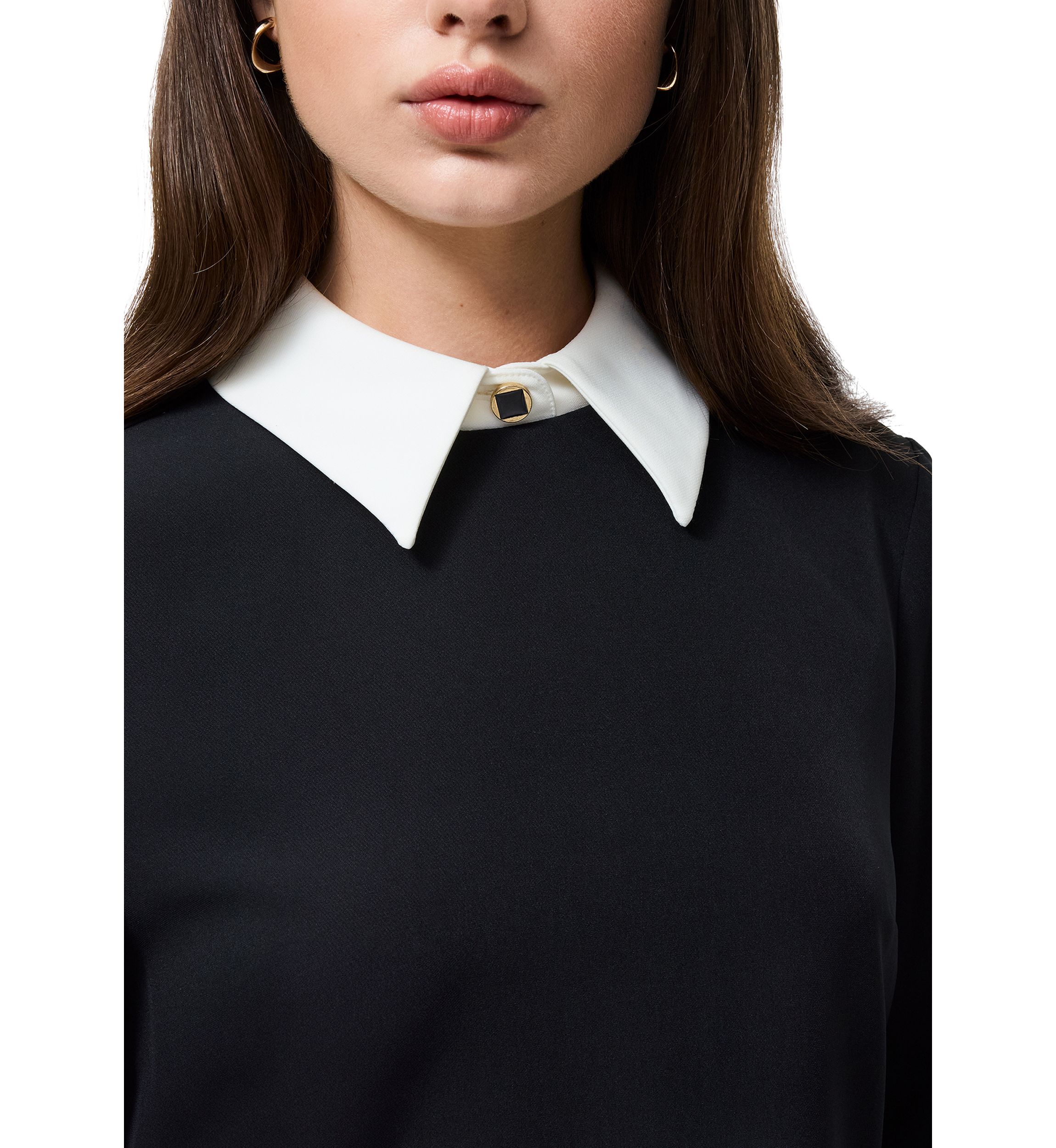 French Connection Echo Long Sleeve Collared Neck Dress | Belk