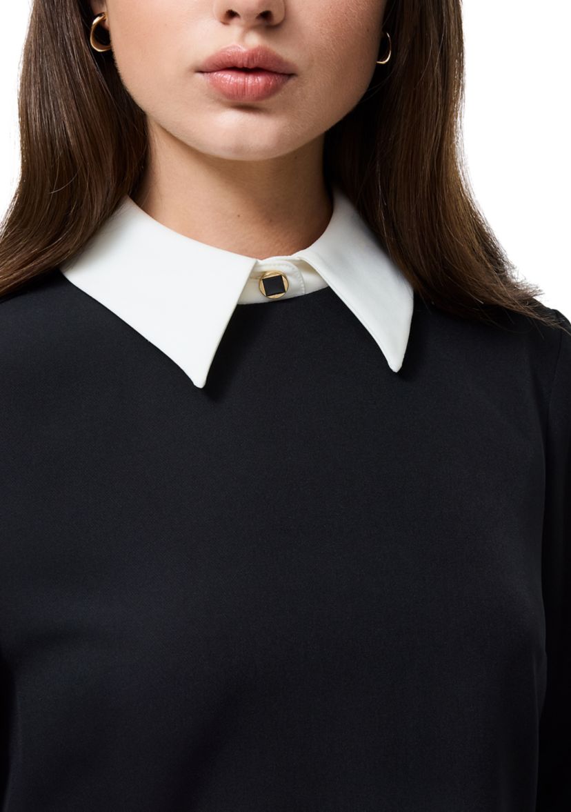 Echo Long Sleeve Collared Neck Dress
