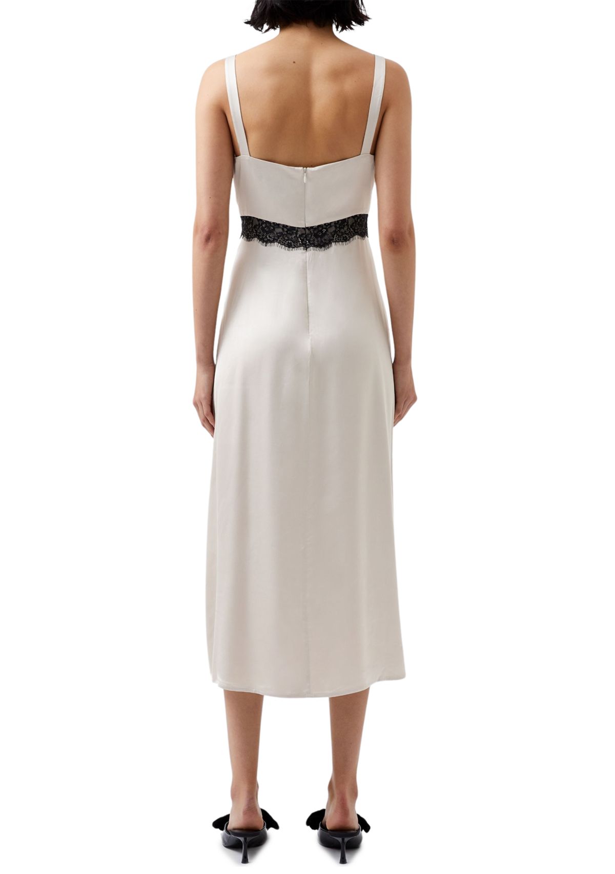 Ennis Satin Lace Dress