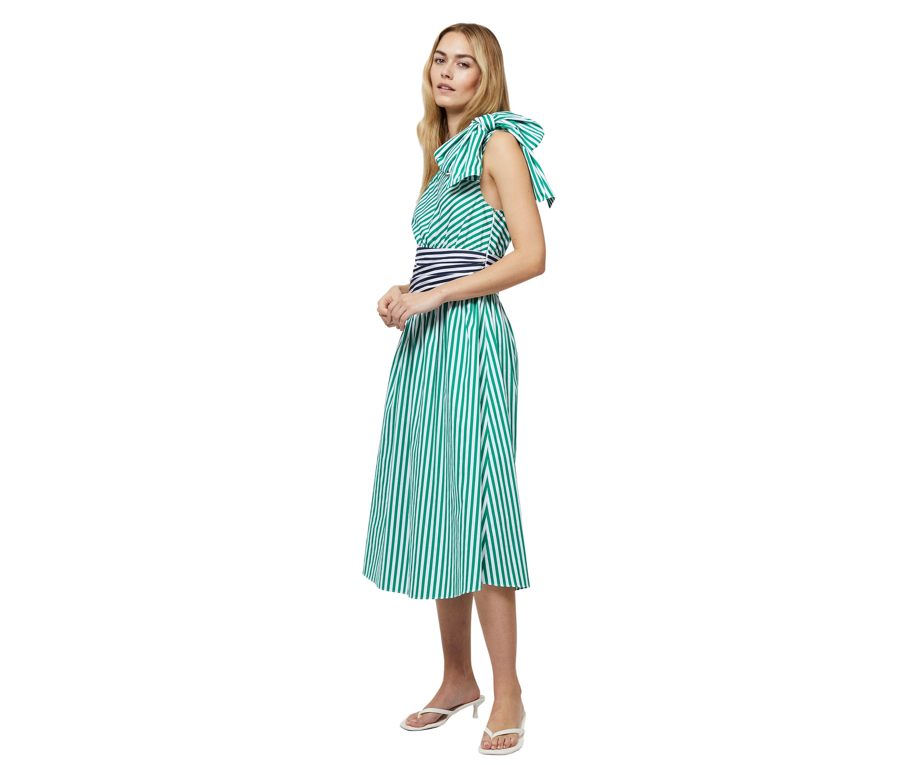 Alexis One Shoulder Cotton Dress 