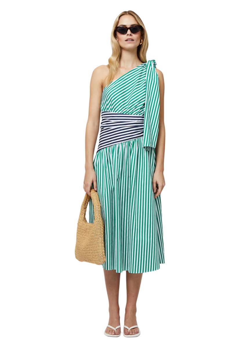 Alexis One Shoulder Cotton Dress 