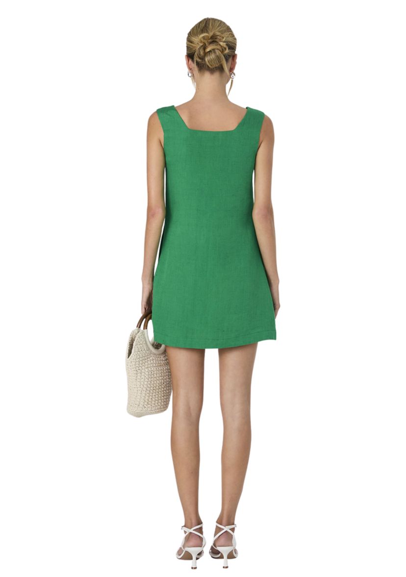 slim fit dress slacks French Connection Birdie Linen Squar Neck Dress main image 0