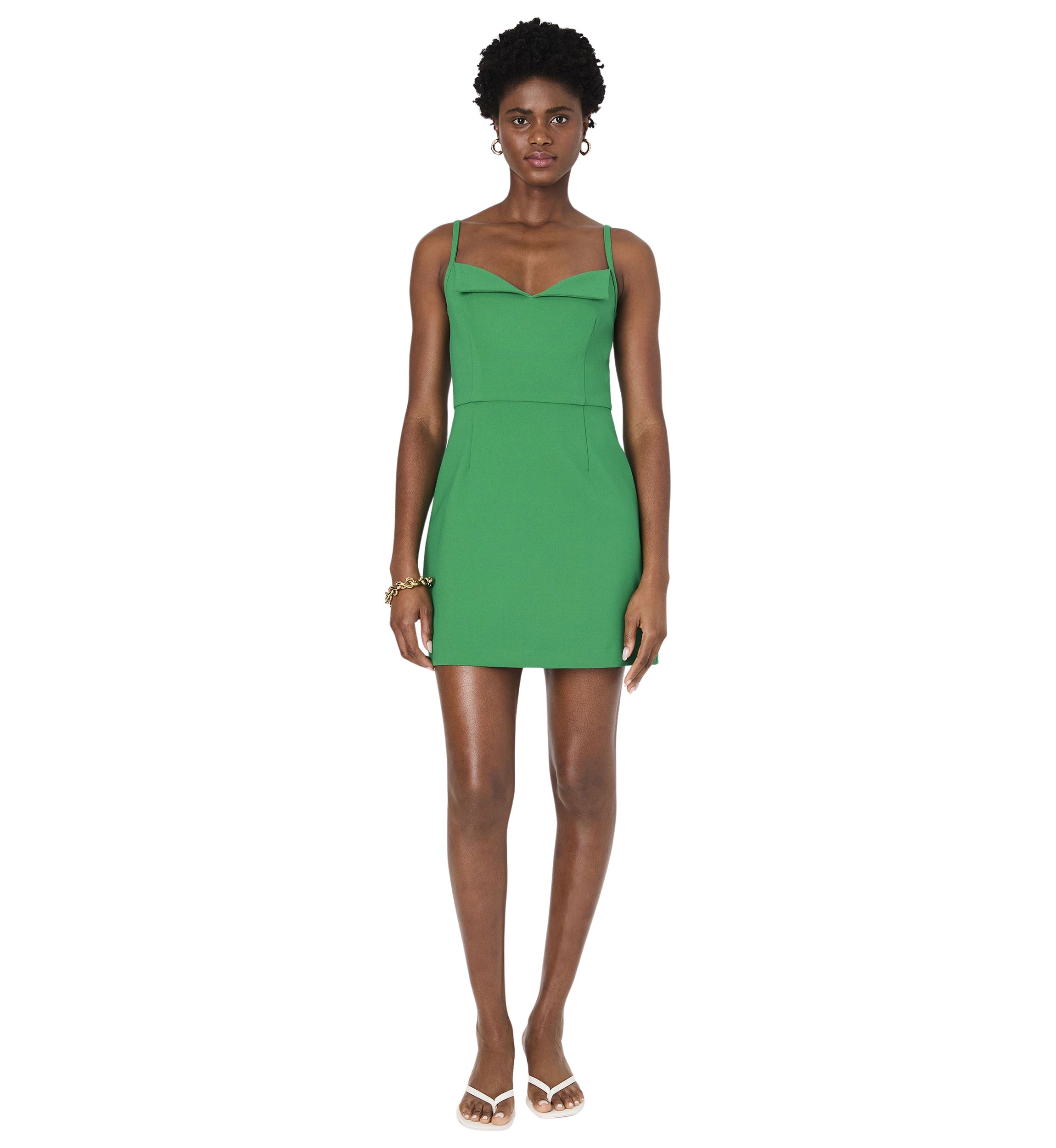 Whisper Foldover Mini Dress
