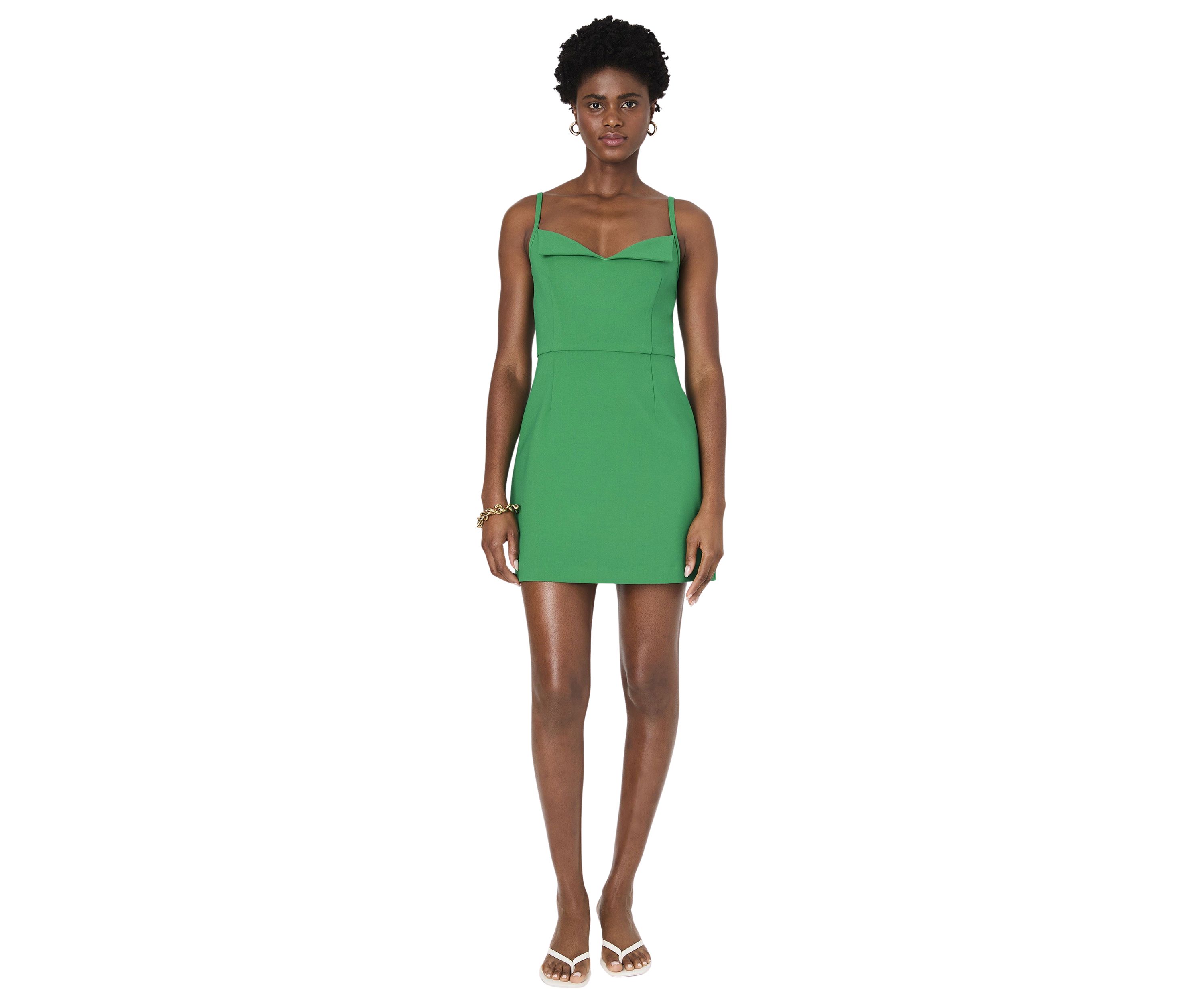 Whisper Foldover Mini Dress
