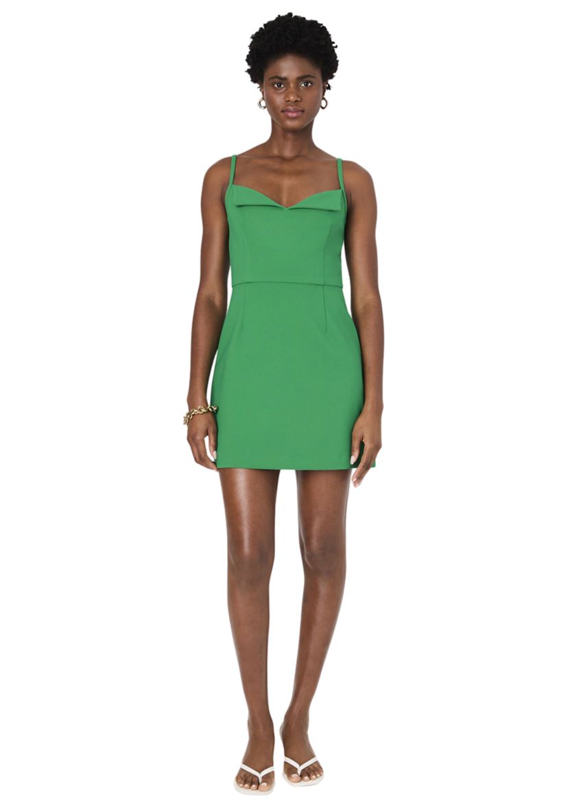 Whisper Foldover Mini Dress