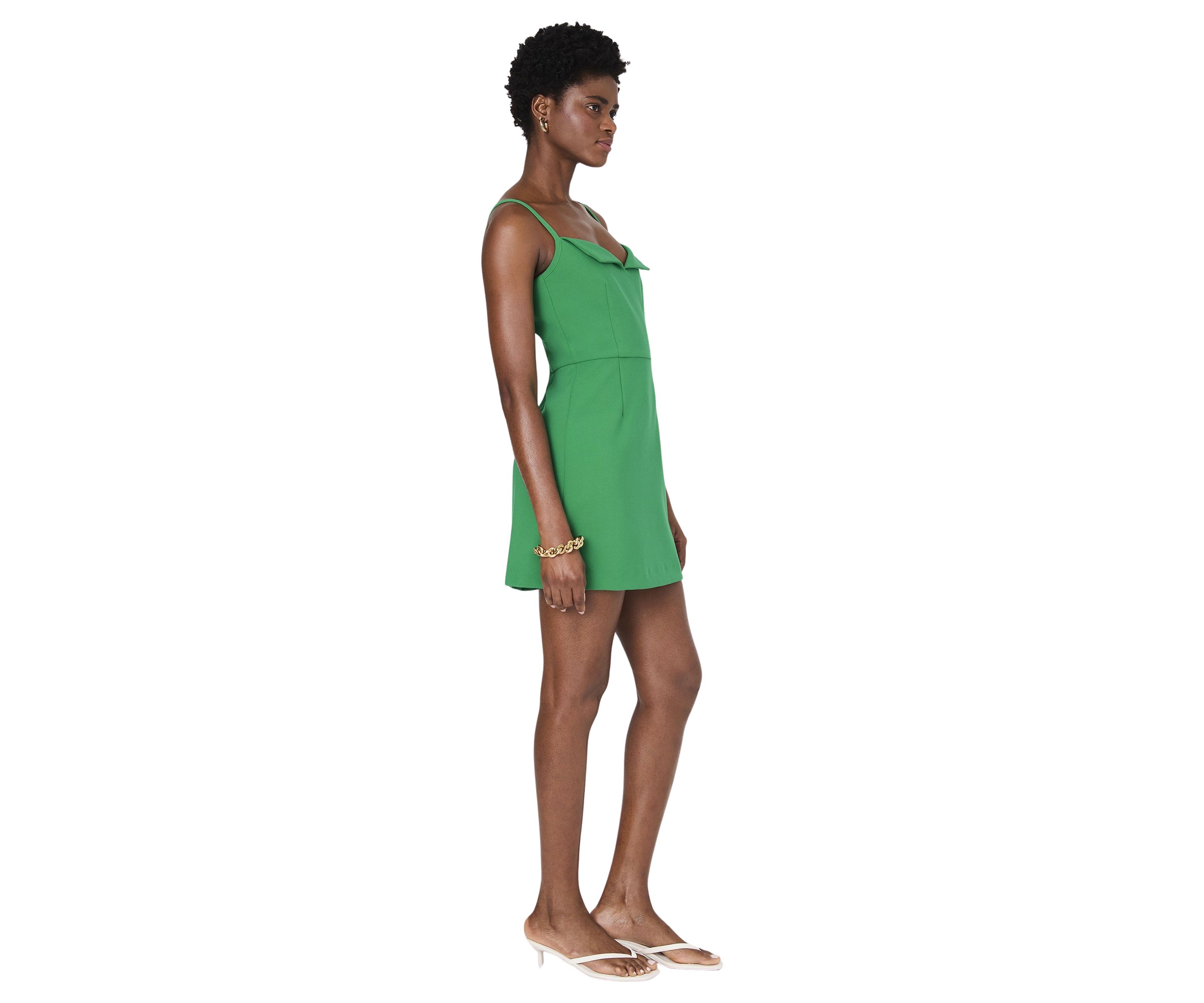 Whisper Foldover Mini Dress