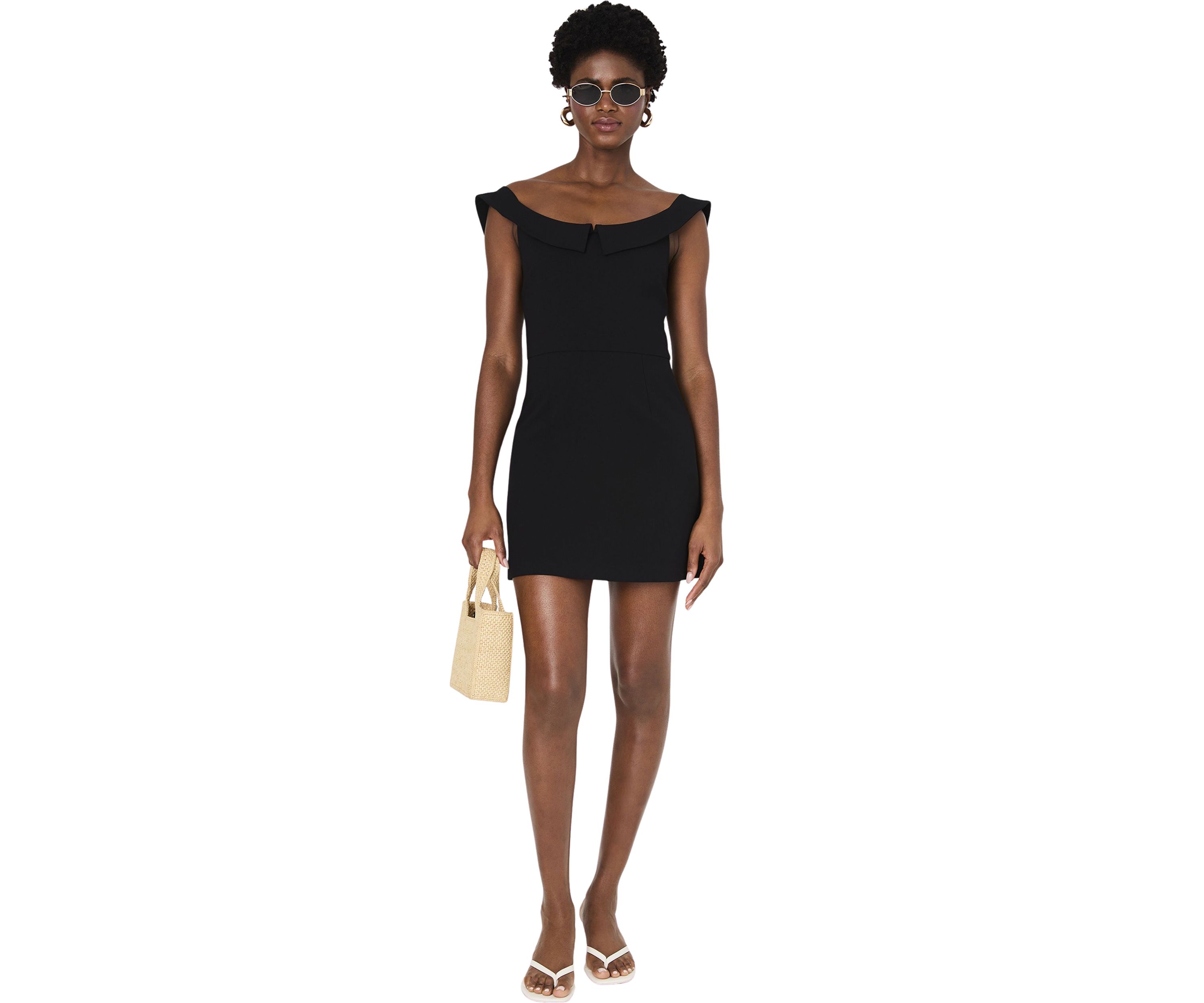 Whisper Collar Mini Dress