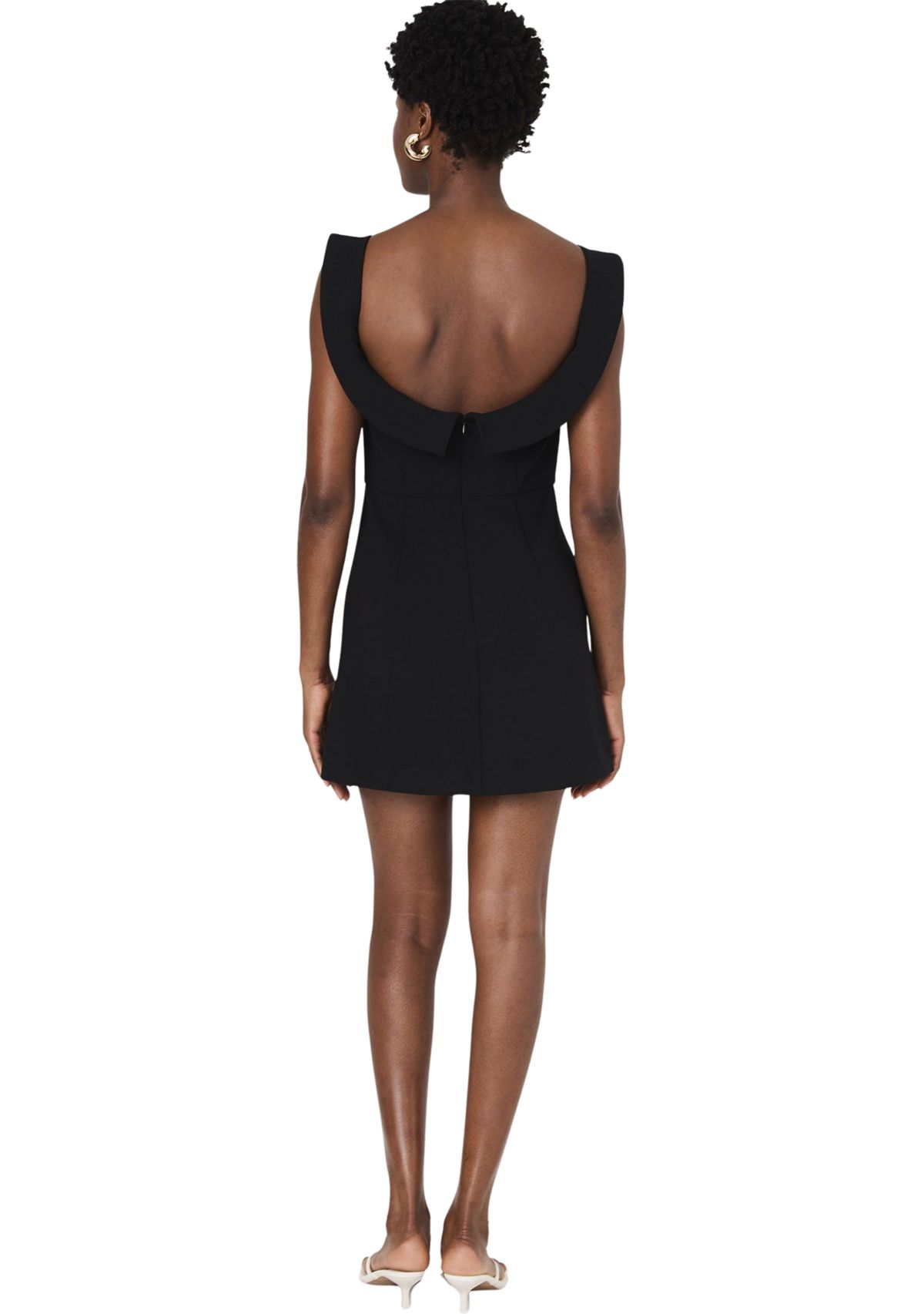 Whisper Collar Mini Dress