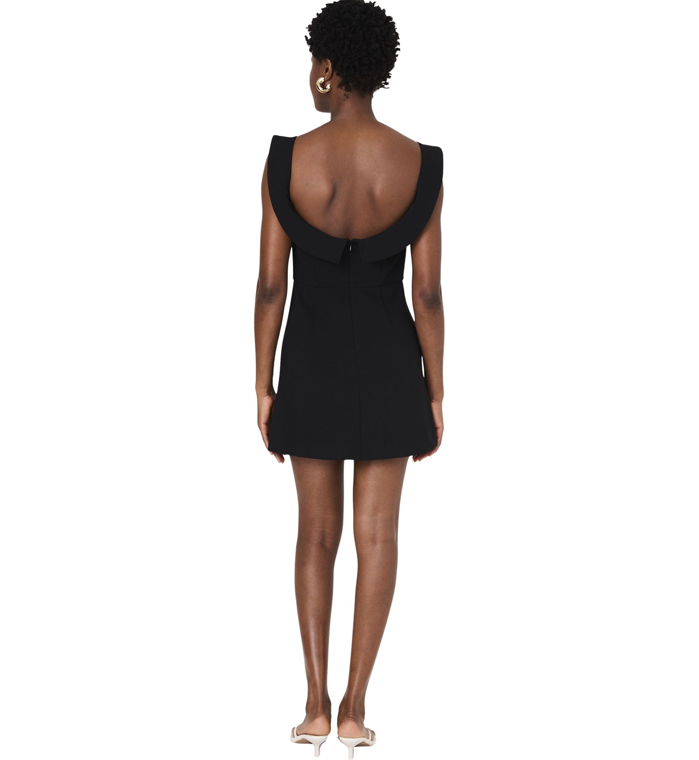 Whisper Collar Mini Dress
