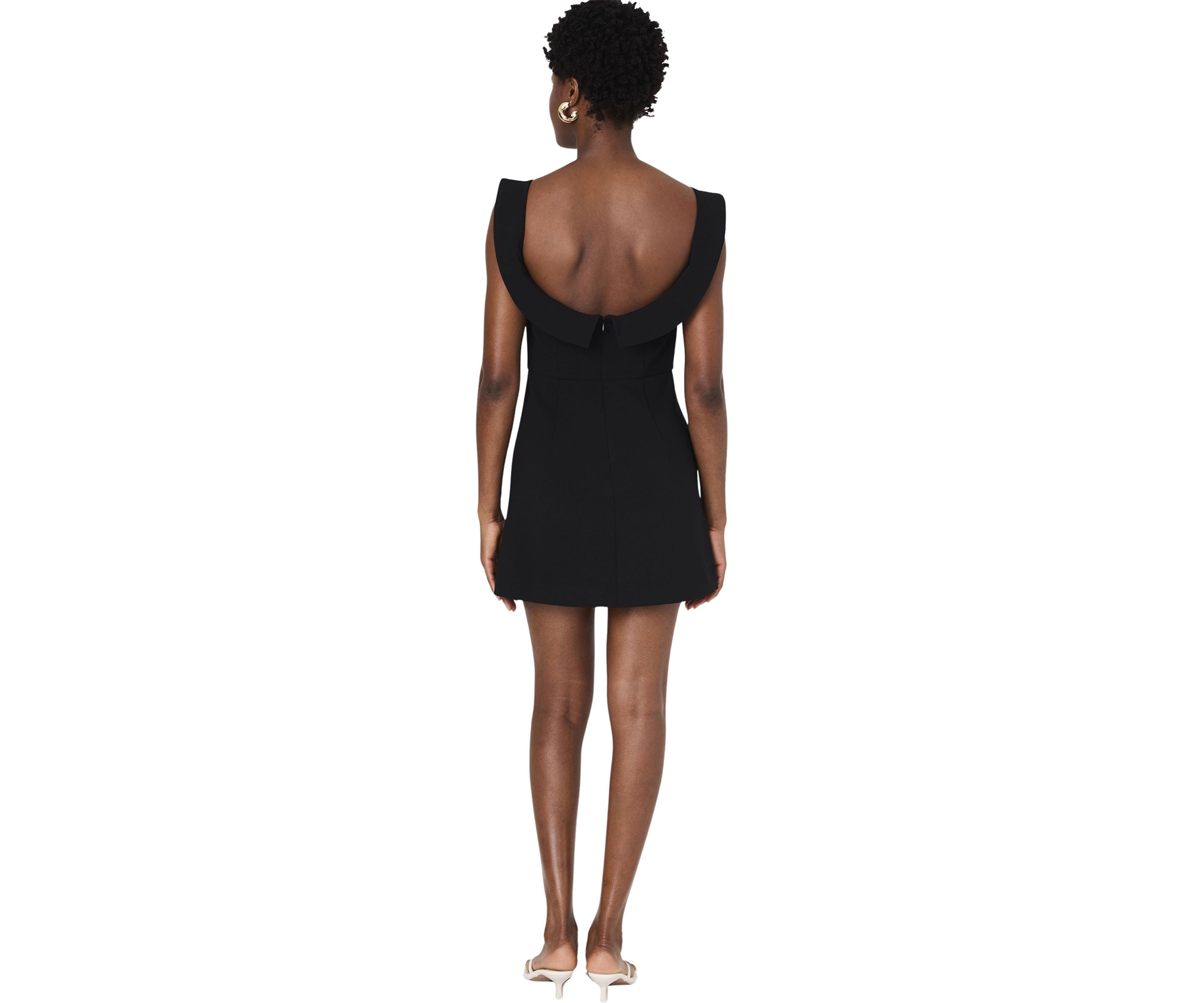Whisper Collar Mini Dress