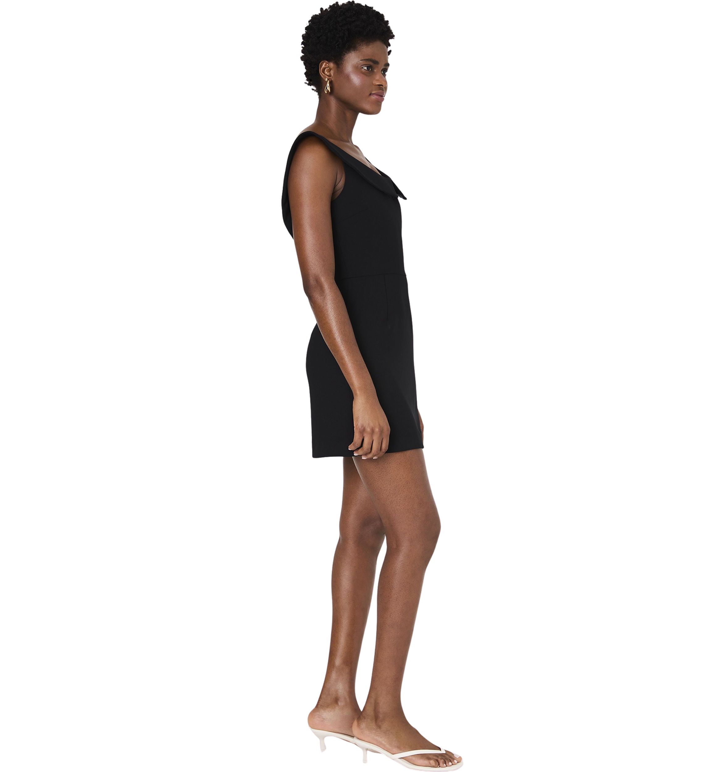 Whisper Collar Mini Dress