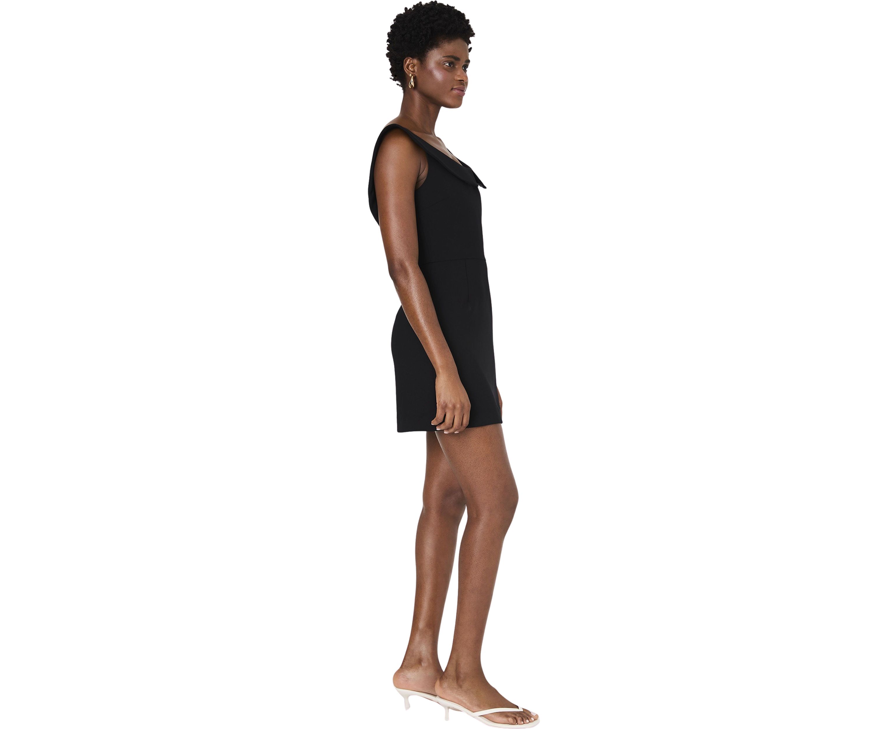 Whisper Collar Mini Dress