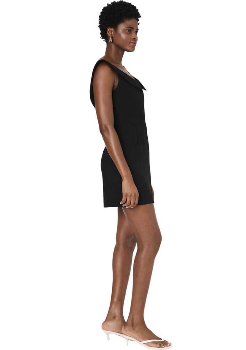 Whisper Collar Mini Dress