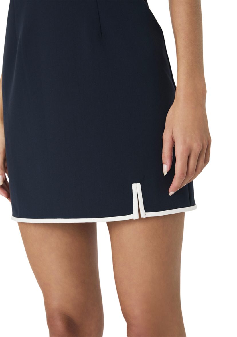 Azra Twill Contrast Mini Dress