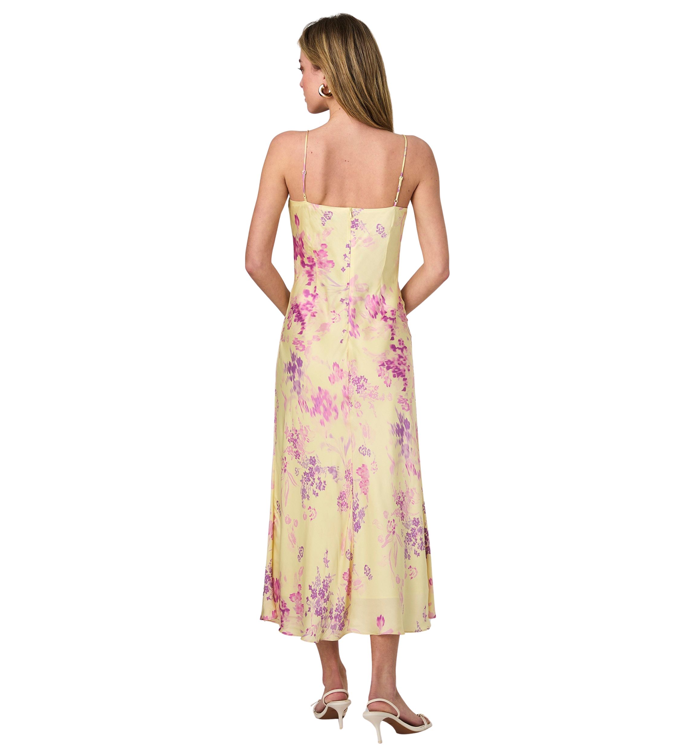 Elyria Oona Satin Midi Dress
