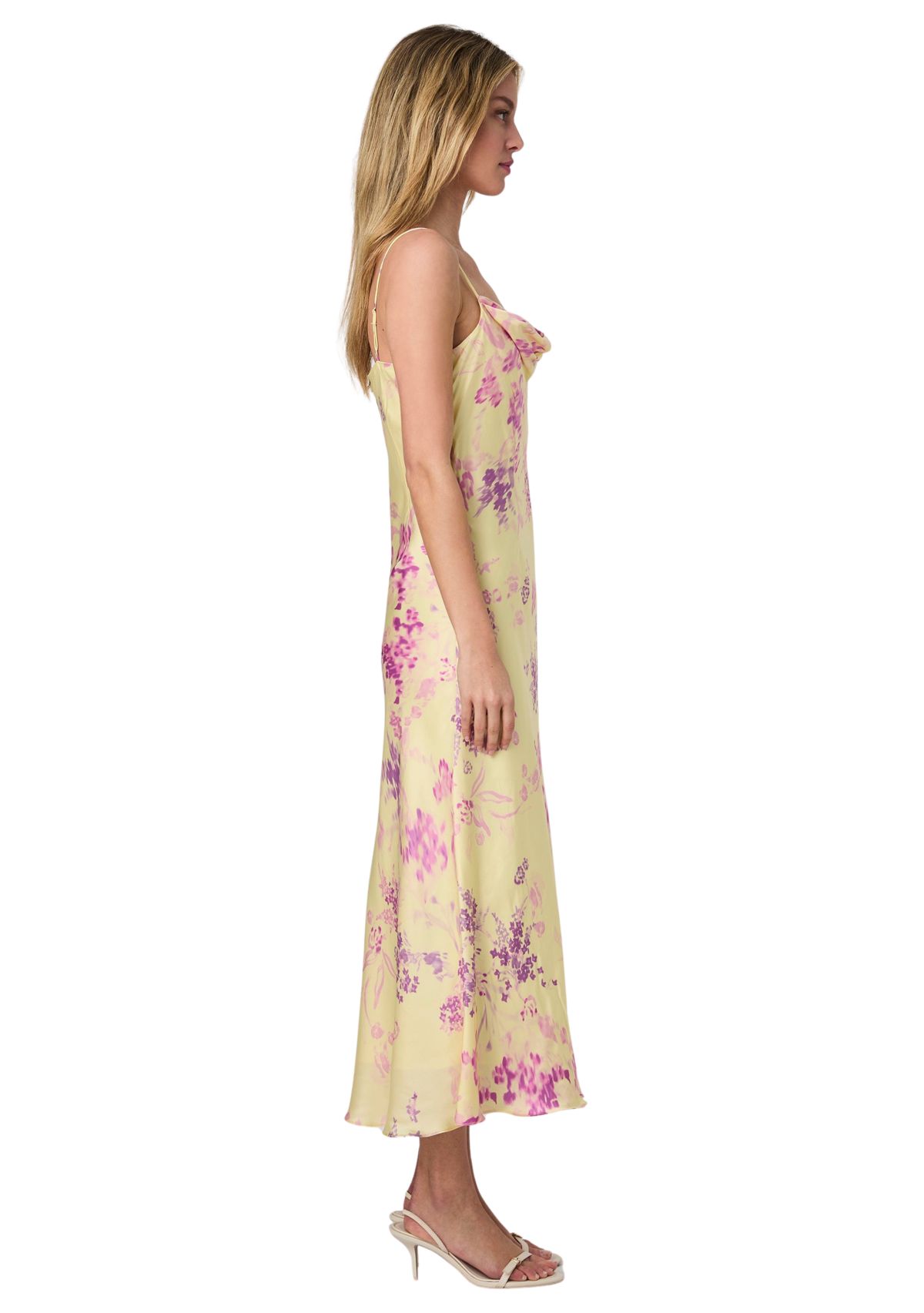 Elyria Oona Satin Midi Dress