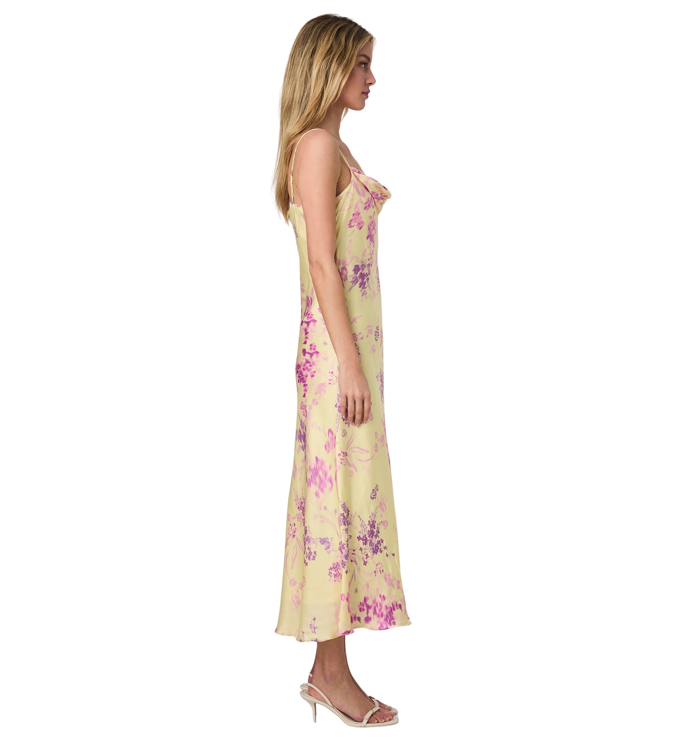 Elyria Oona Satin Midi Dress
