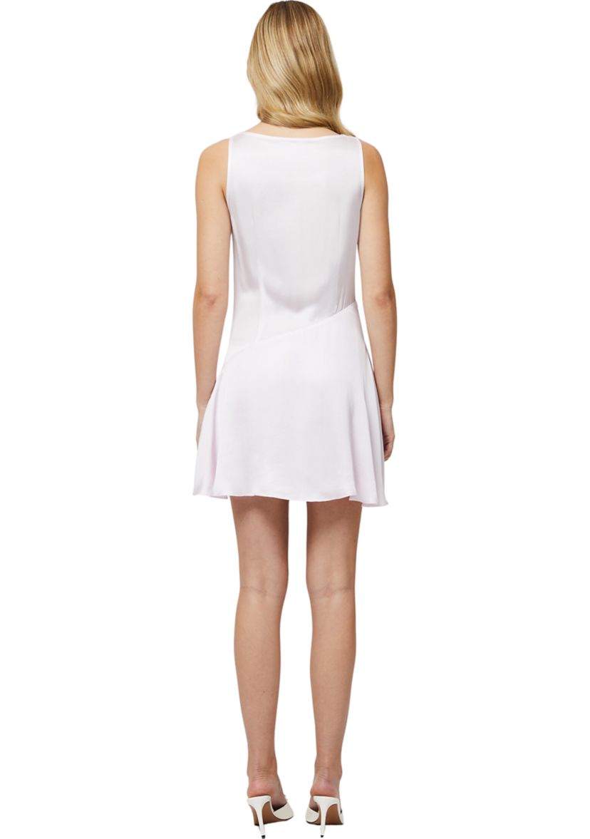 Oona Satin Asymmetrical Mini Dress