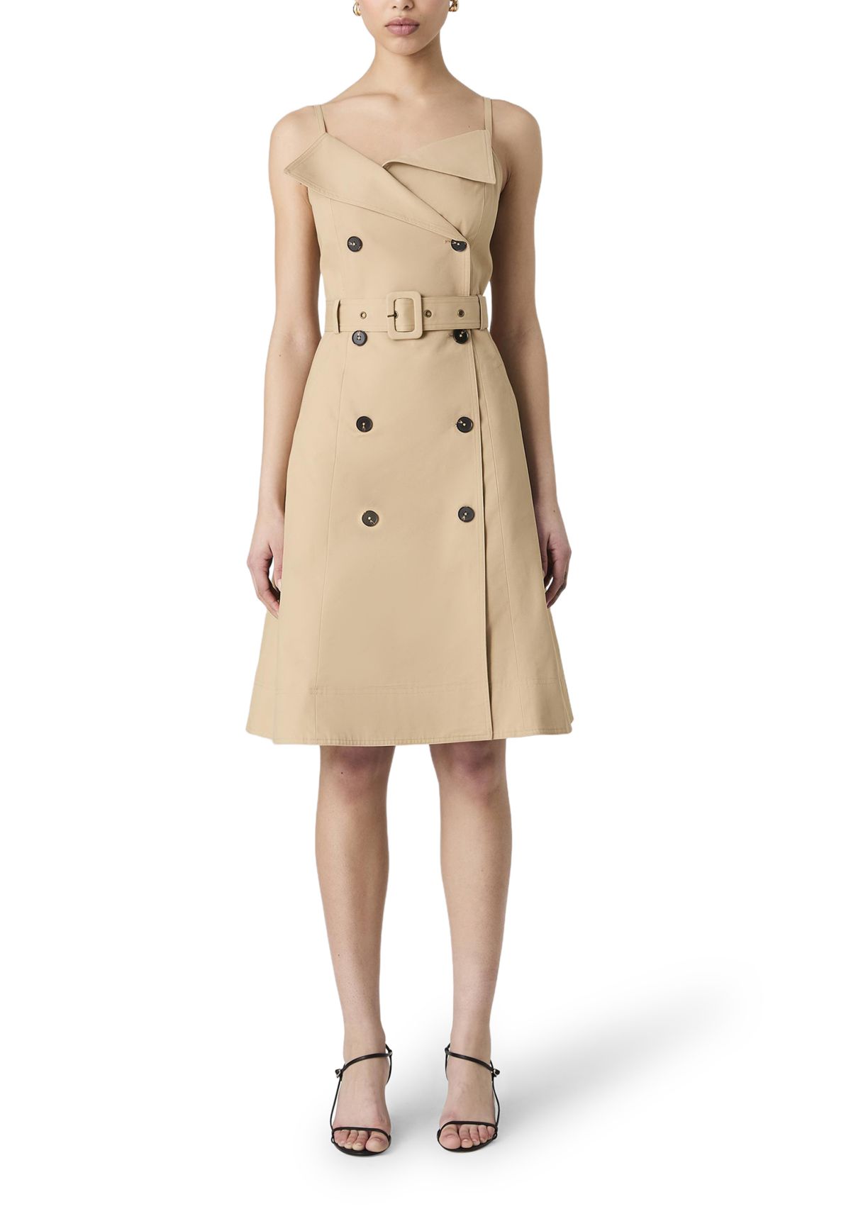 Lightweight Belted Trench Dress