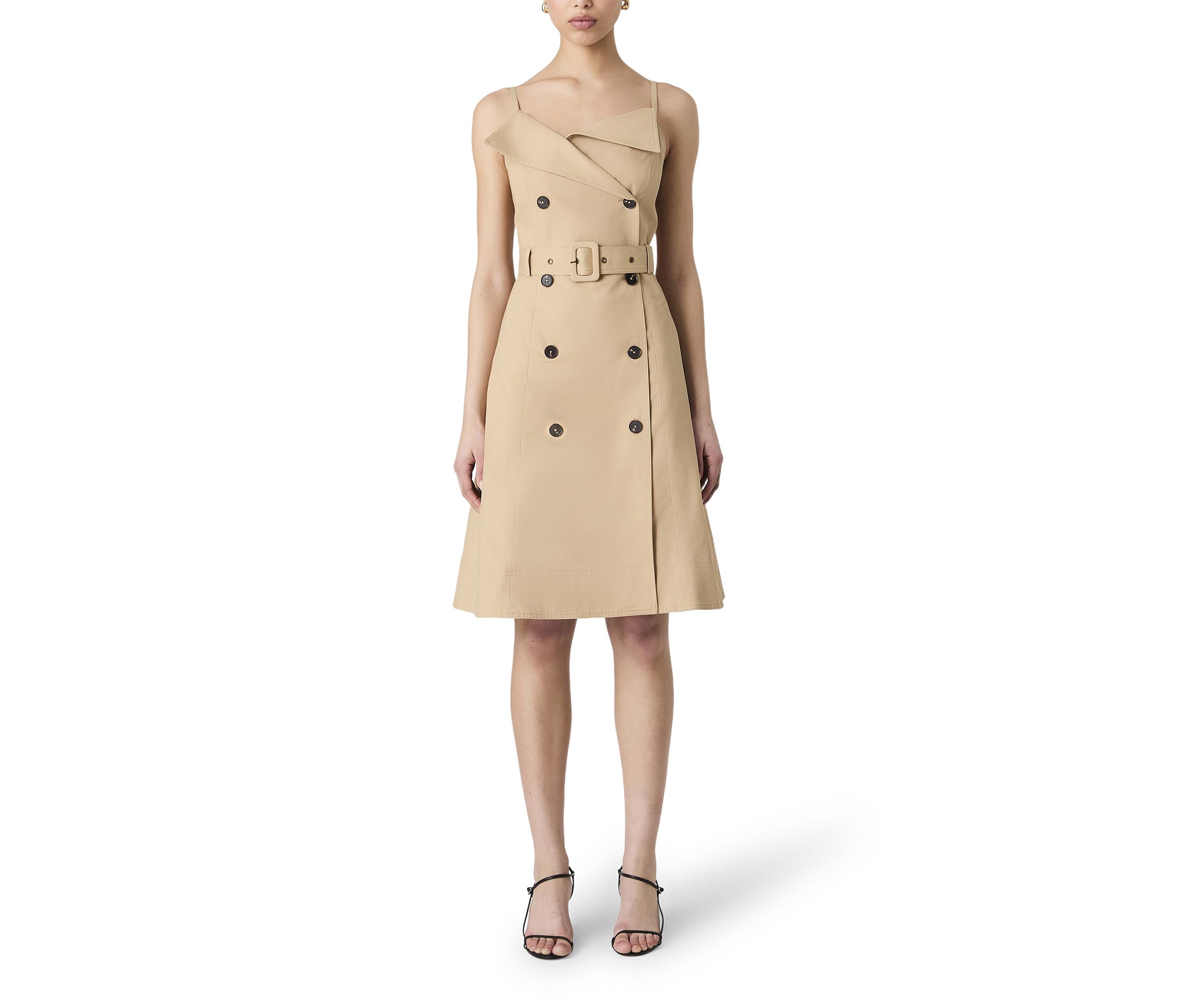 Lightweight Belted Trench Dress
