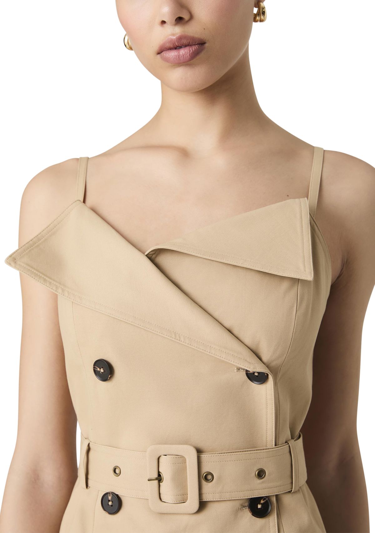 Lightweight Belted Trench Dress