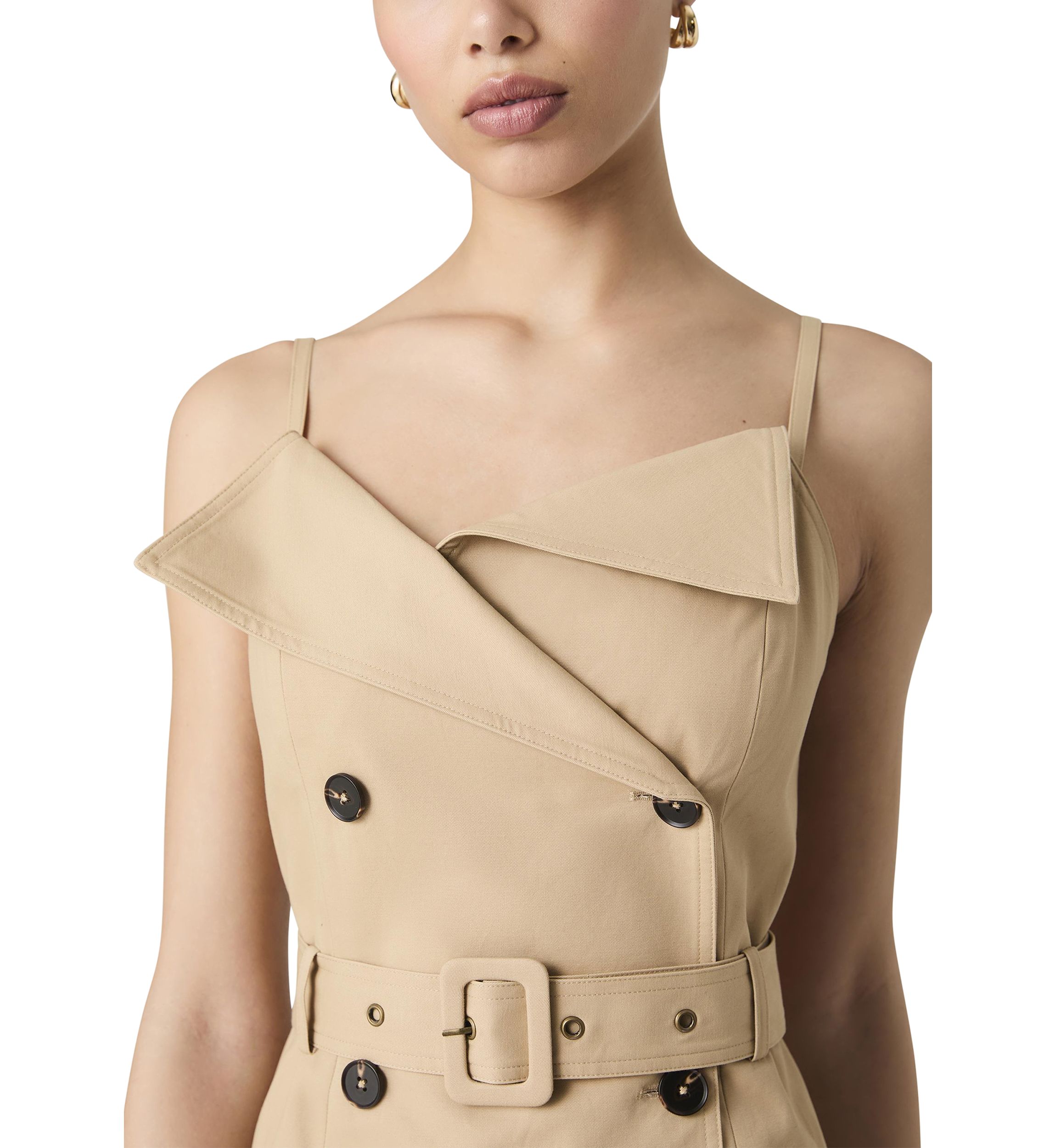 Lightweight Belted Trench Dress
