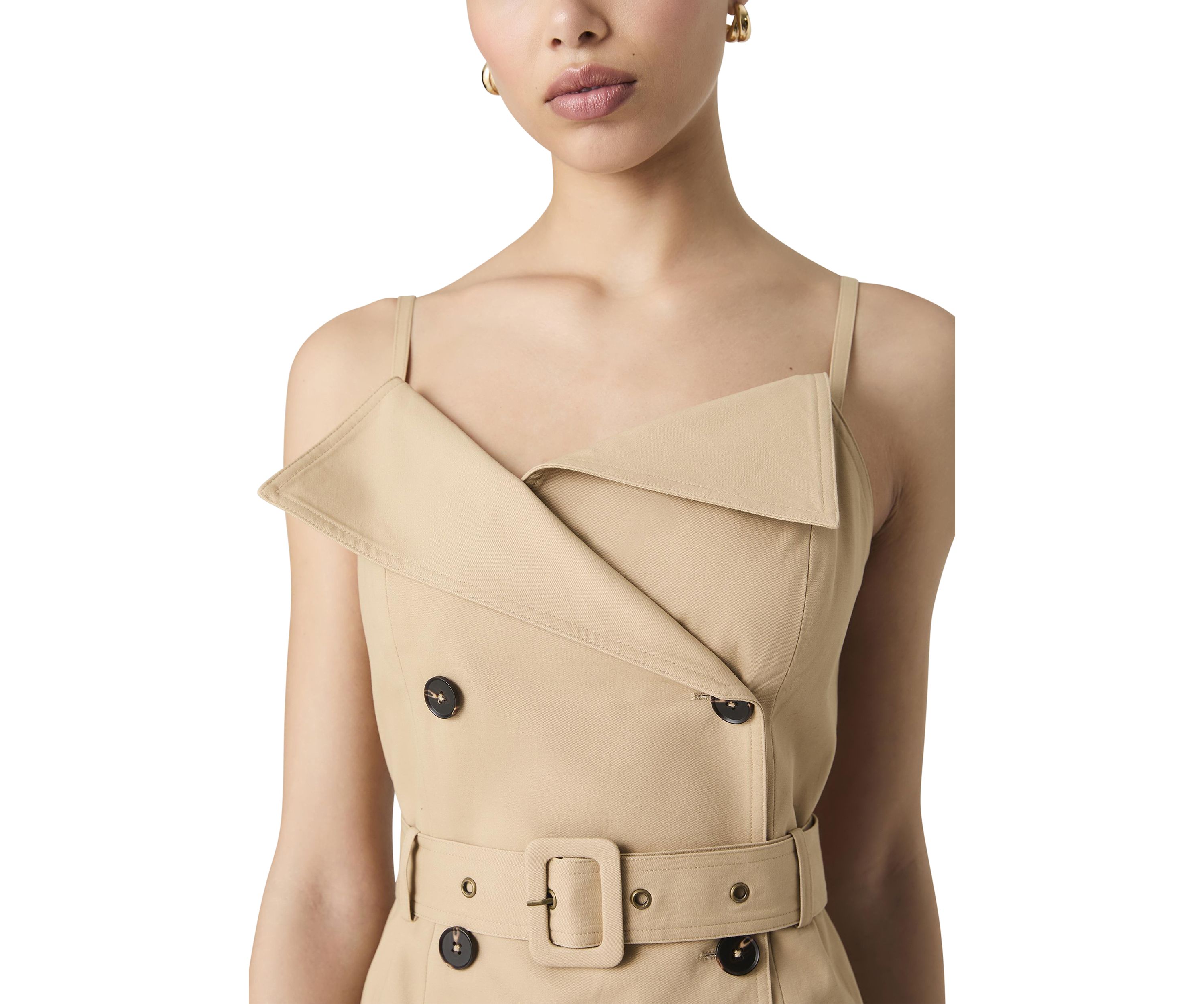 Lightweight Belted Trench Dress