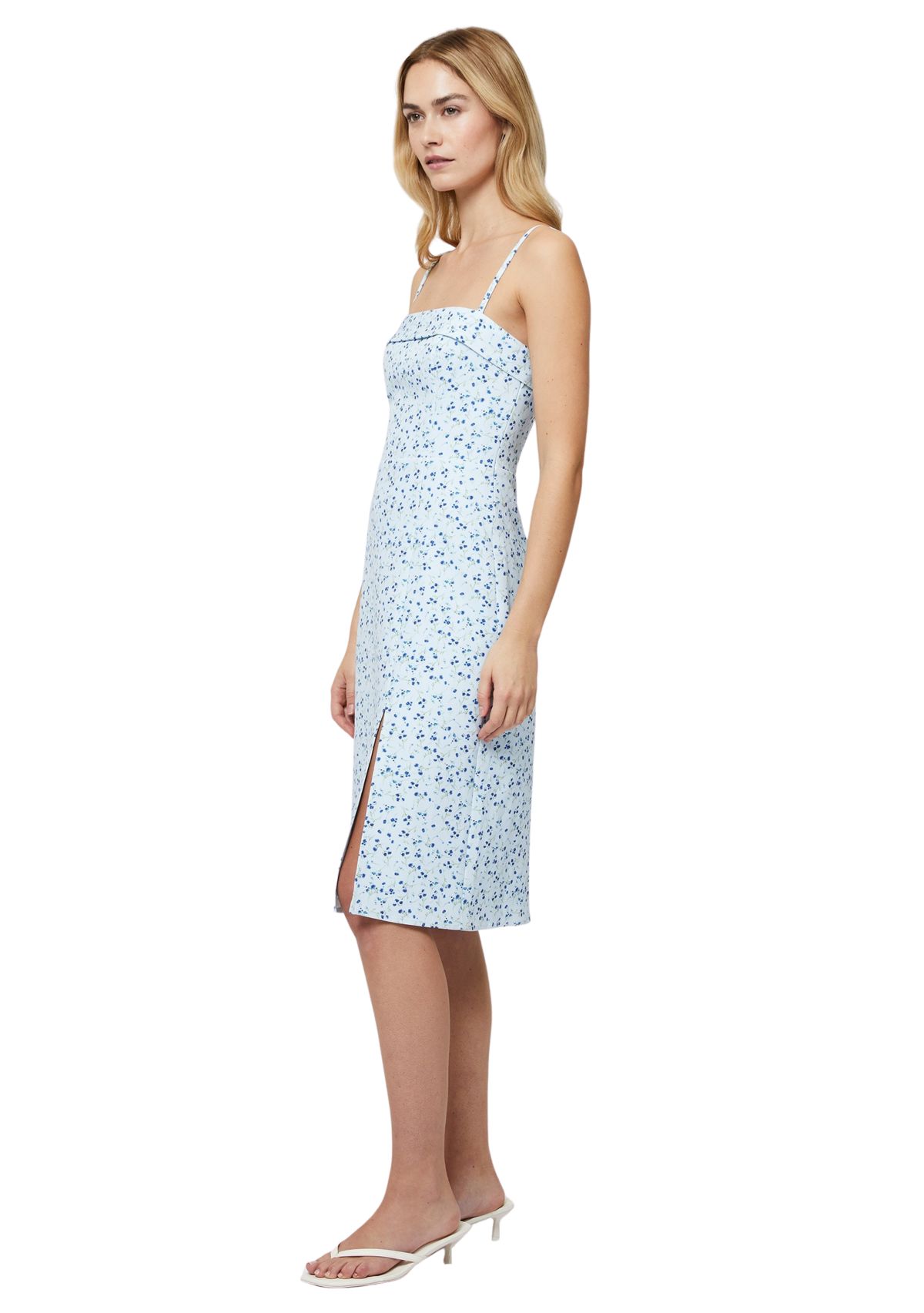 Echo Crepe Strappy Midi Dress