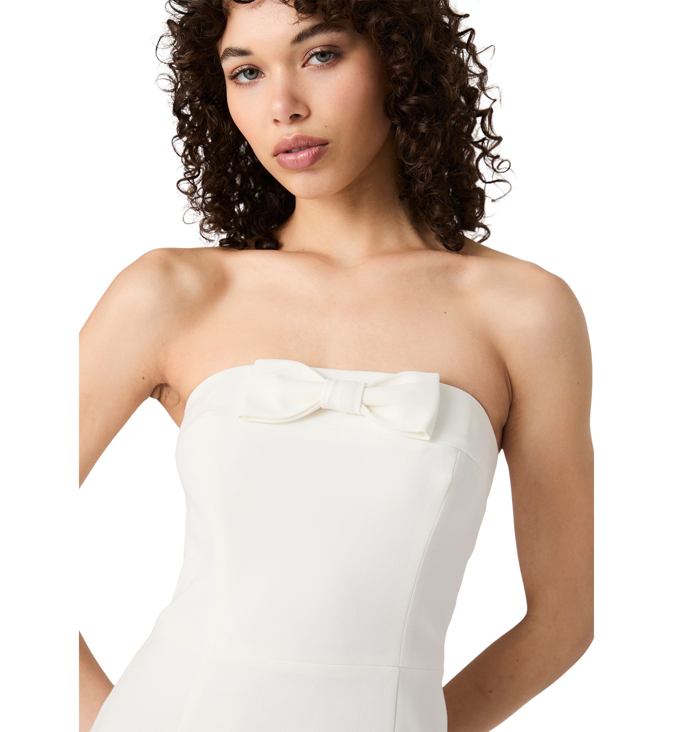 Whisper Sleeveless Bow Mini Dress