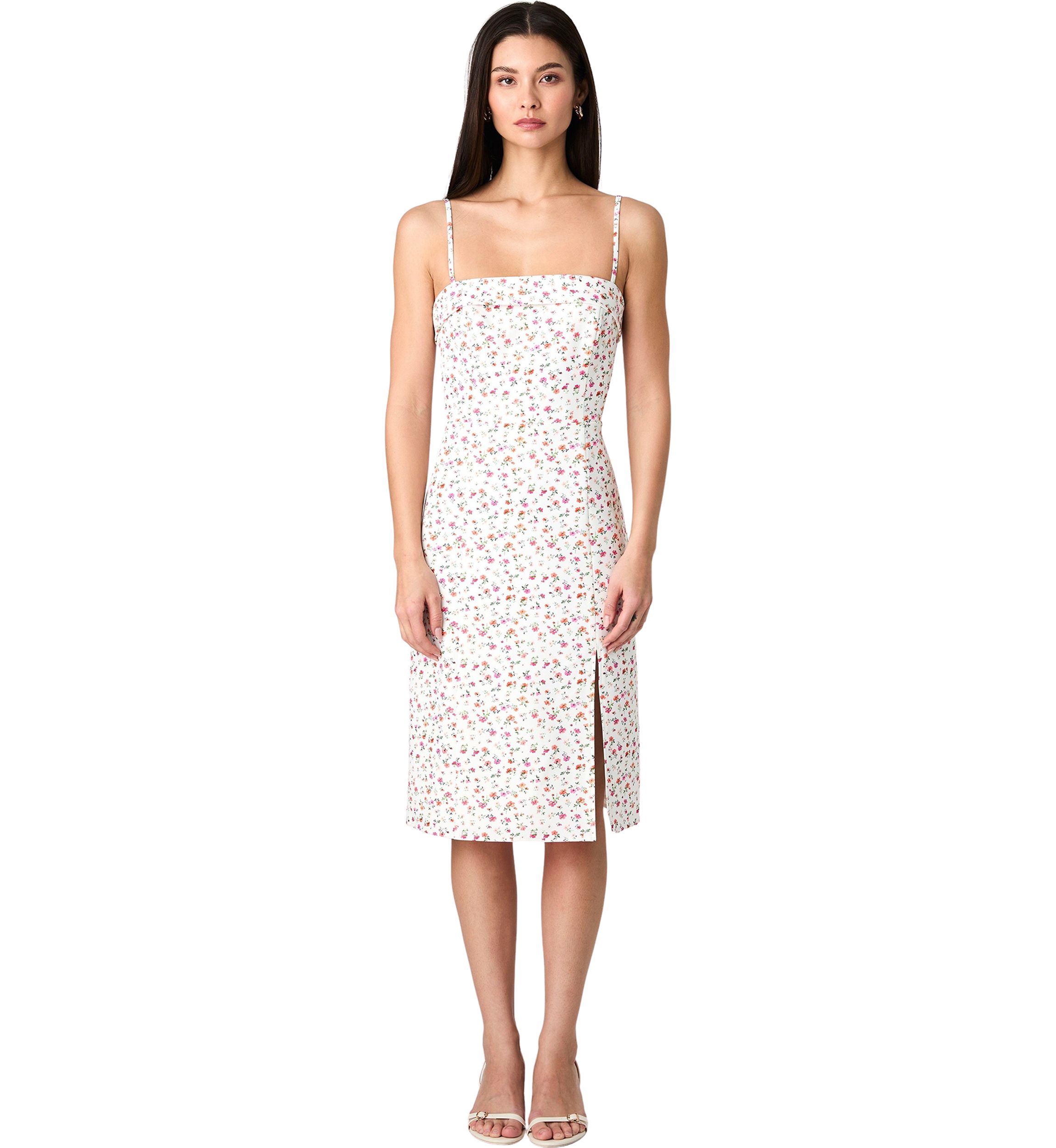 Echo Crepe Strappy Midi Dress 
