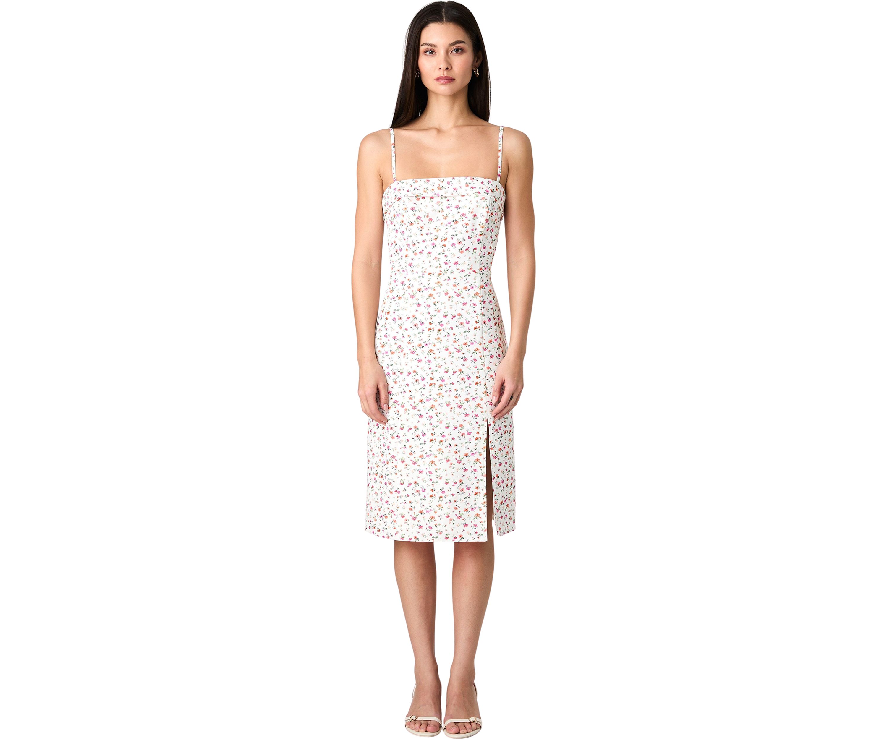 Echo Crepe Strappy Midi Dress 