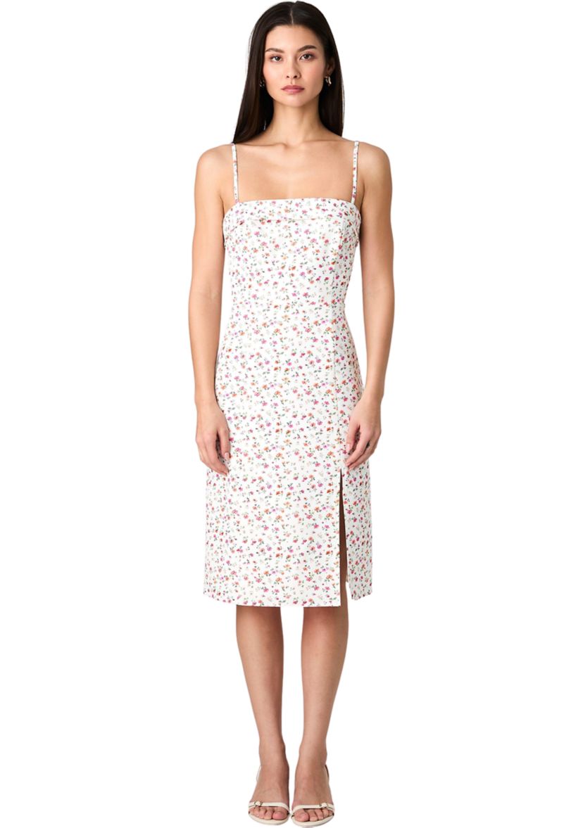 Echo Crepe Strappy Midi Dress 