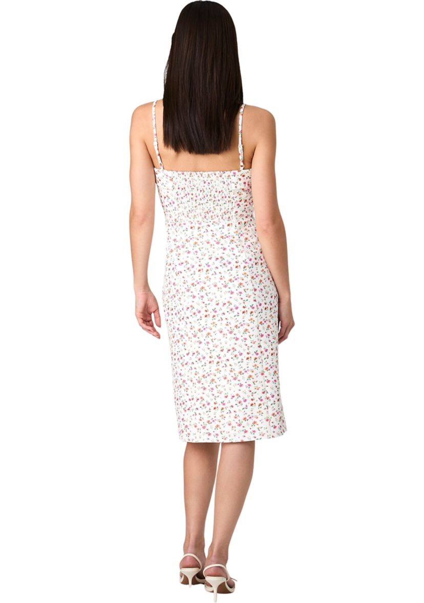 Echo Crepe Strappy Midi Dress 