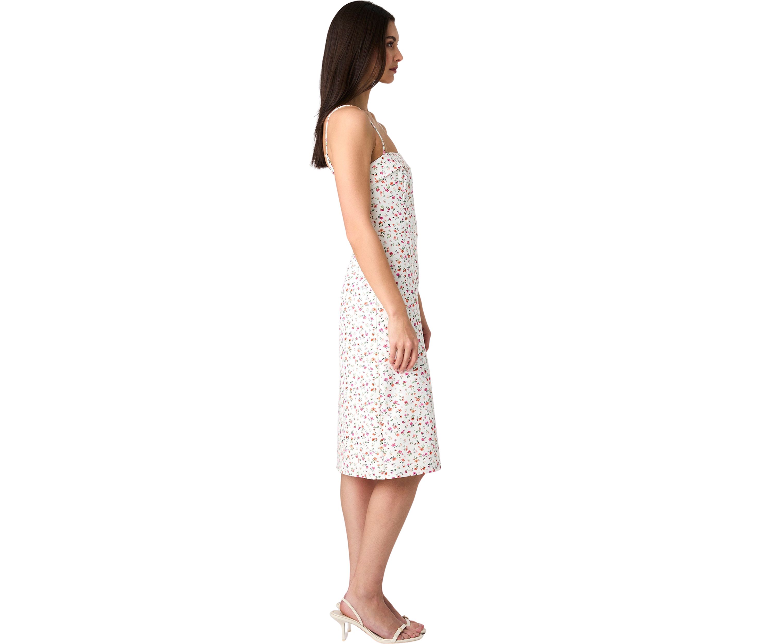 Echo Crepe Strappy Midi Dress 