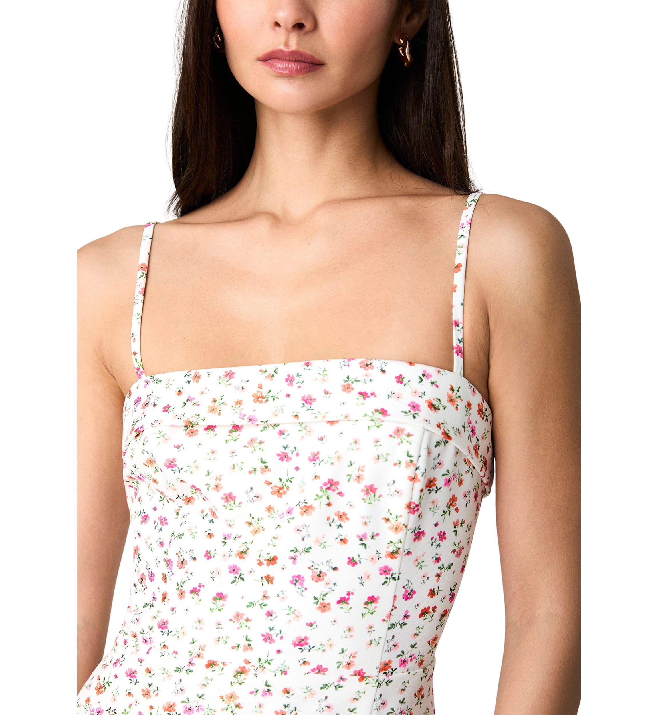 Echo Crepe Strappy Midi Dress 