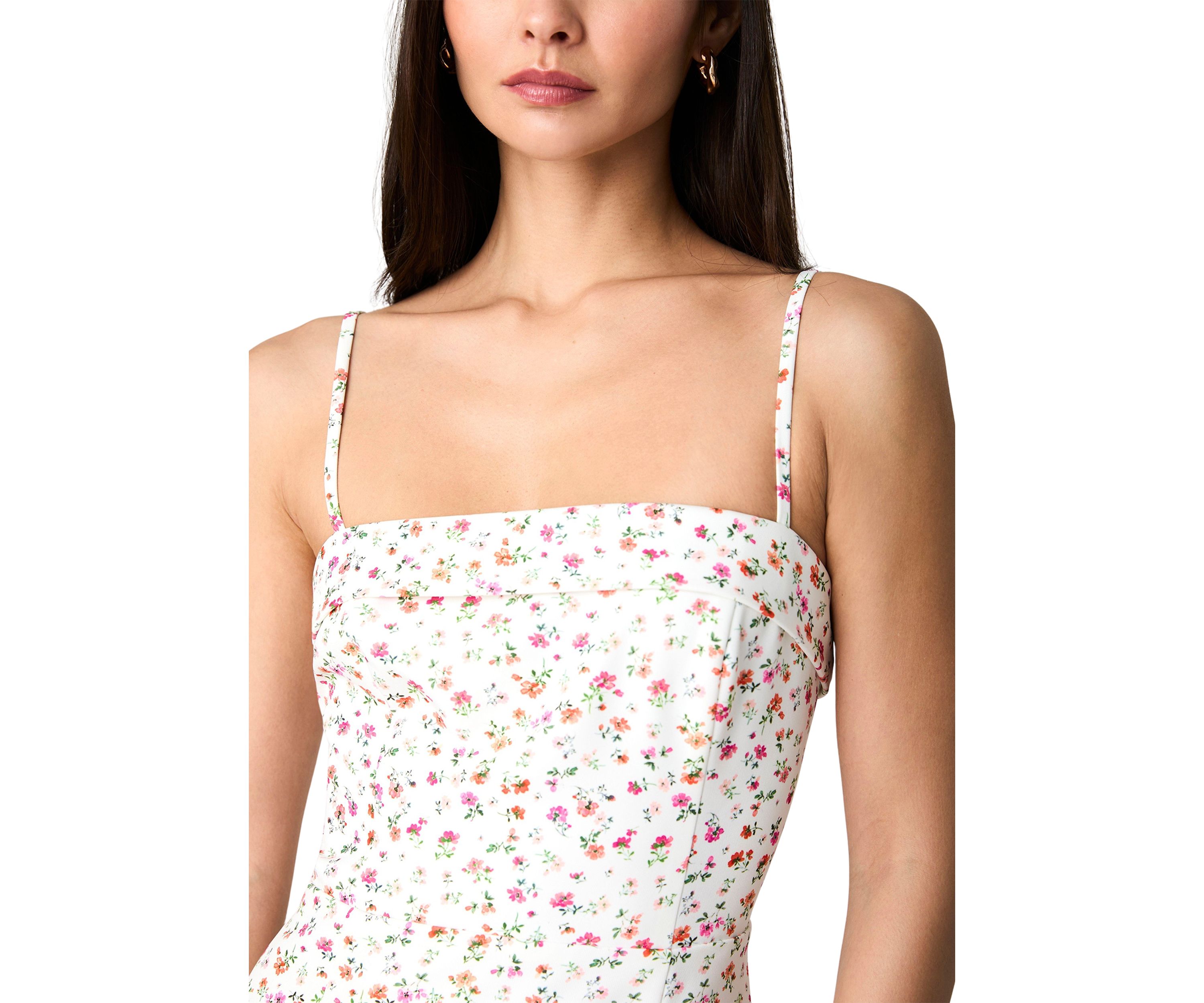 Echo Crepe Strappy Midi Dress 