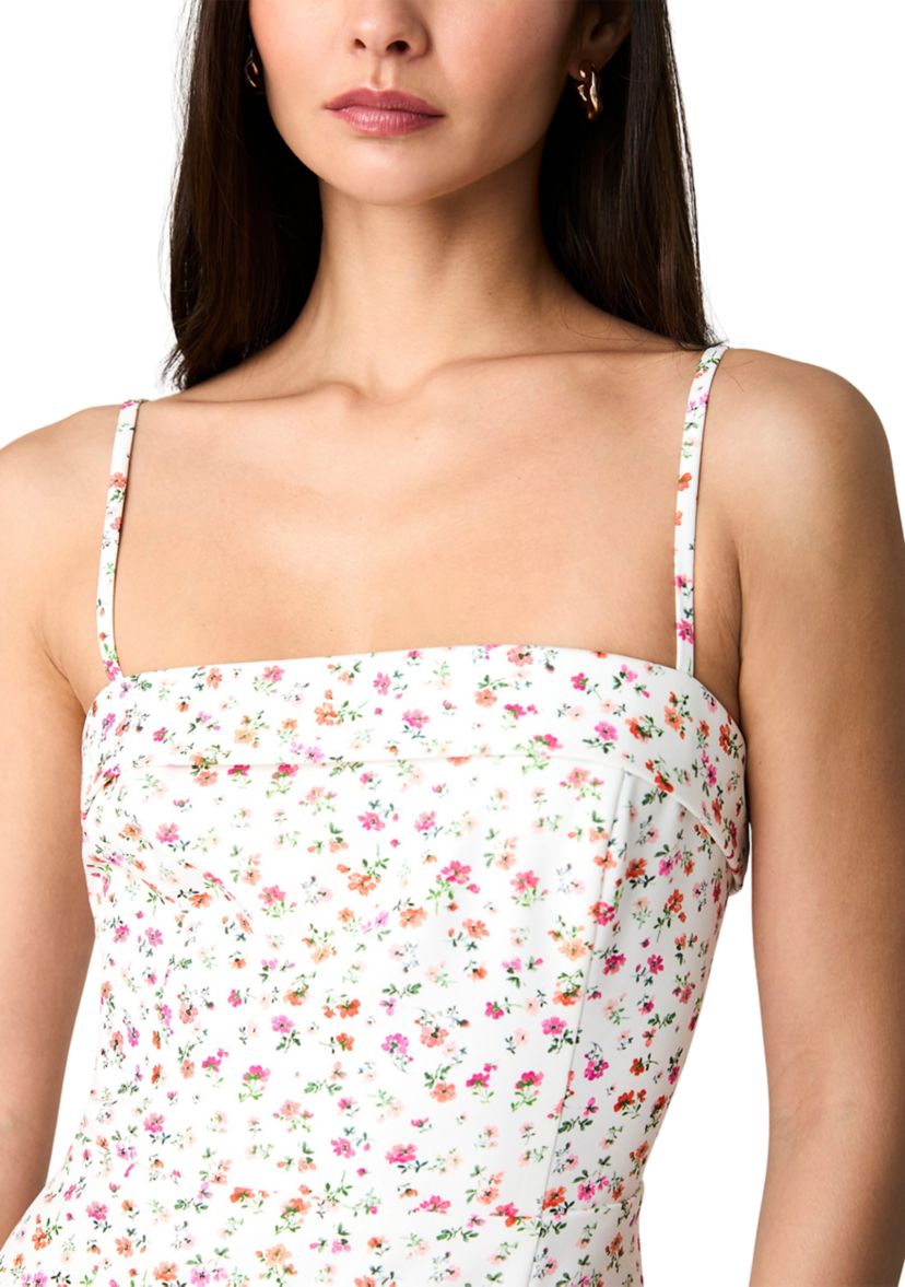 Echo Crepe Strappy Midi Dress 