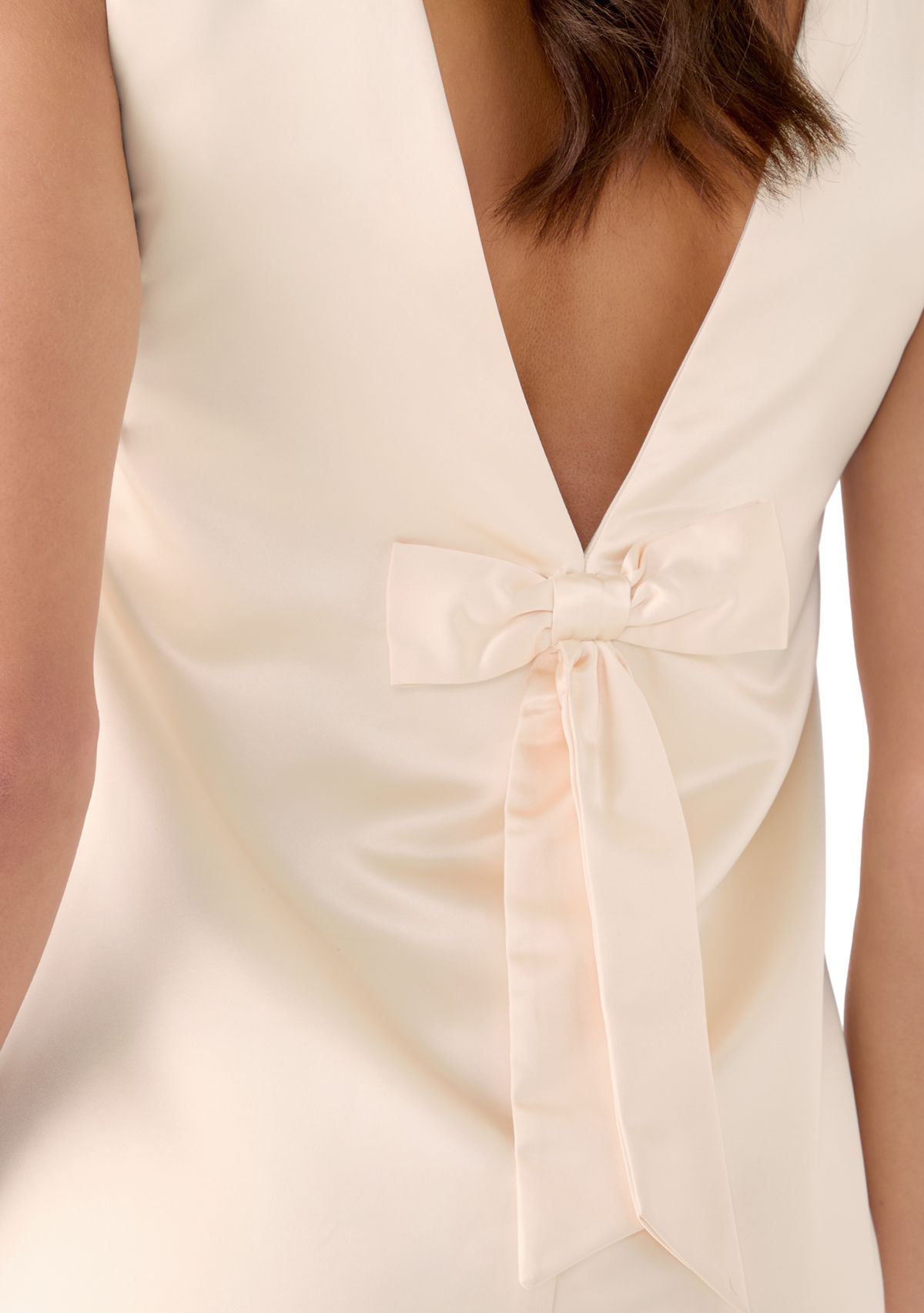 Jaxon Satin Bow Shift Dress