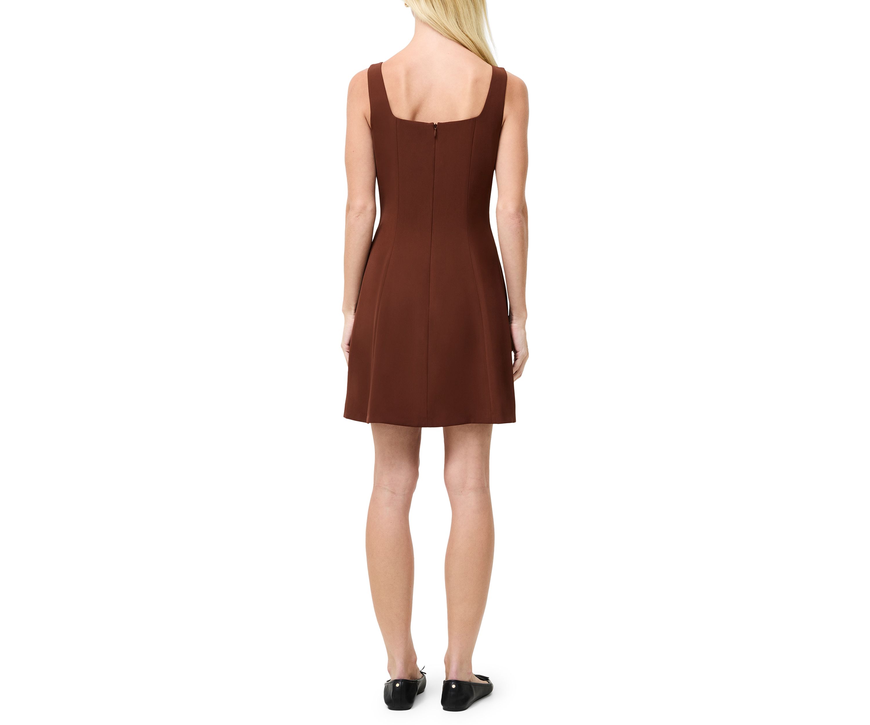 Square Neck Inverted Mini Dress
